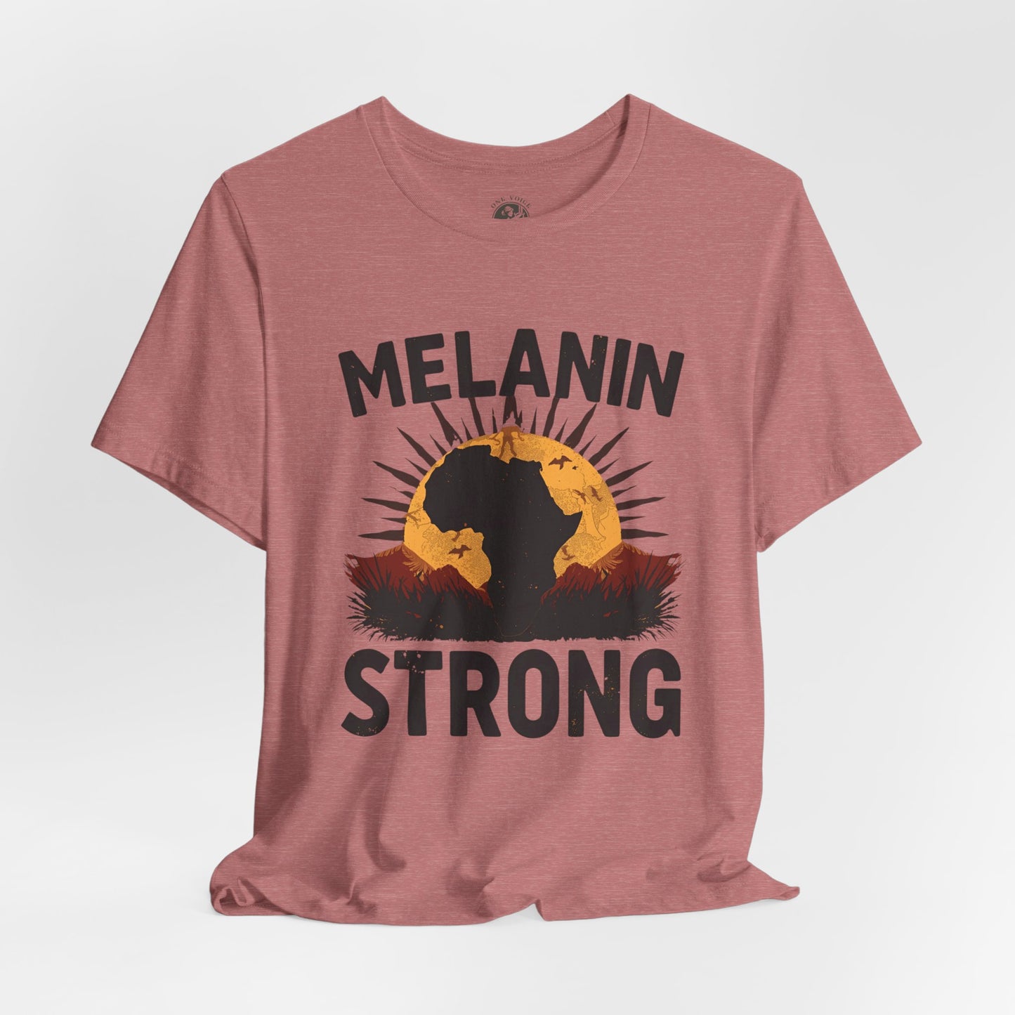 Melanin Strong – Unisex Jersey Short Sleeve Shirt | Empowerment Tee | Black History Month Apparel | Statement Shirt | Gift for Activists