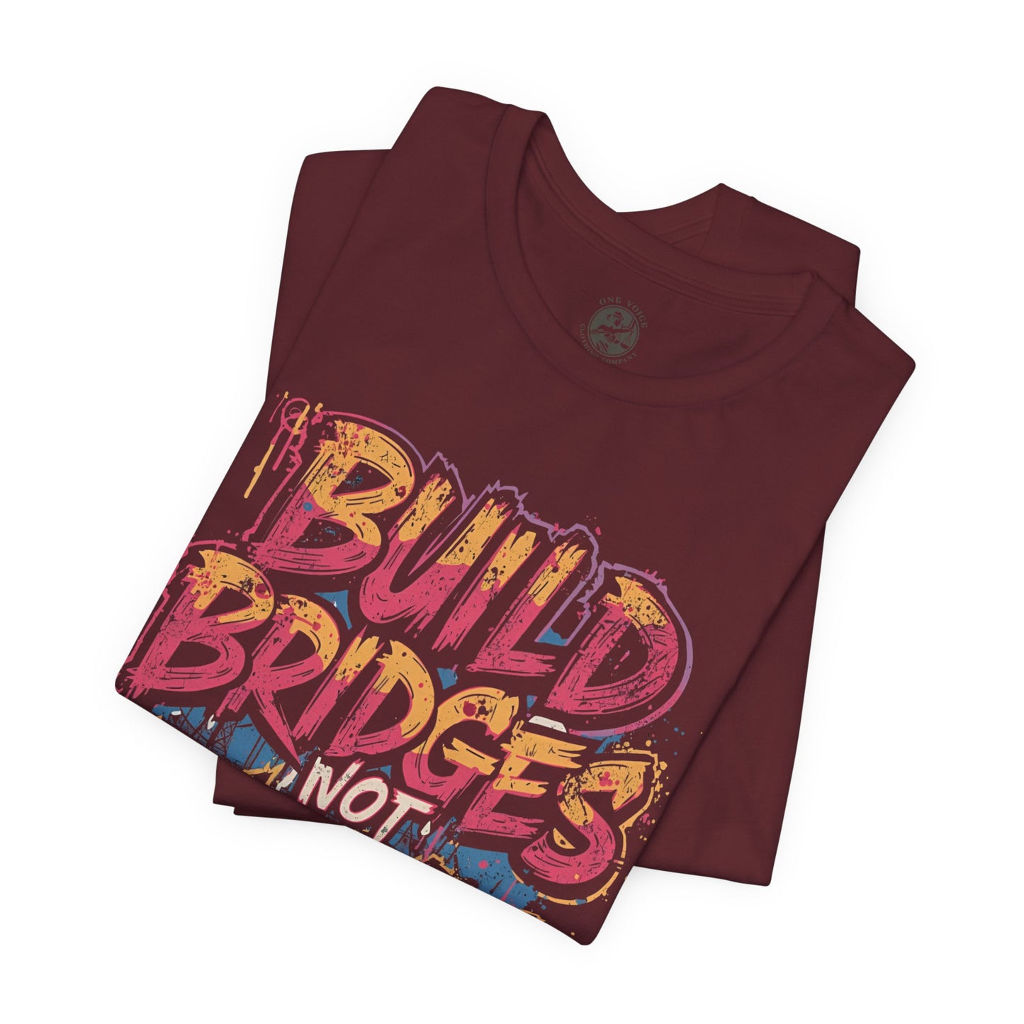 Build Bridges Not Walls T-Shirt | StatementWEAR Social Justice Tee, Unisex Activism Shirt, Equality Graphic Tee