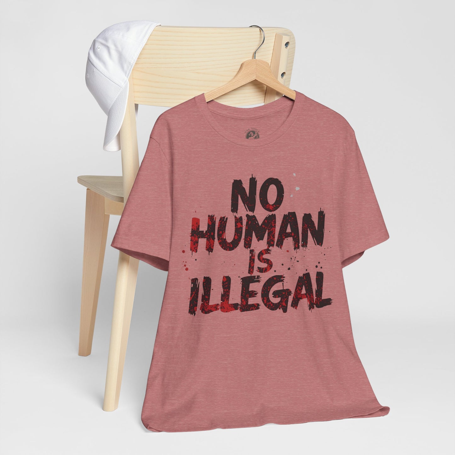 No Human Is Illegal Unisex Tee, Equality T-Shirt, Human Rights Shirt, Activism Apparel, Gift for Social Justice Advocate