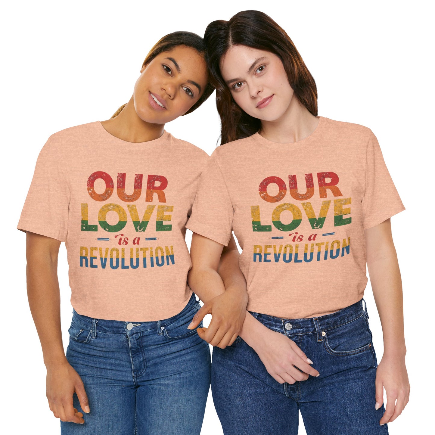 Our Love Is a Revolution Tee | Unisex Pride T-Shirt, LGBTQ+ Equality Apparel, Love Is Love Statement Shirt, Gift for Allies, Casual Wear