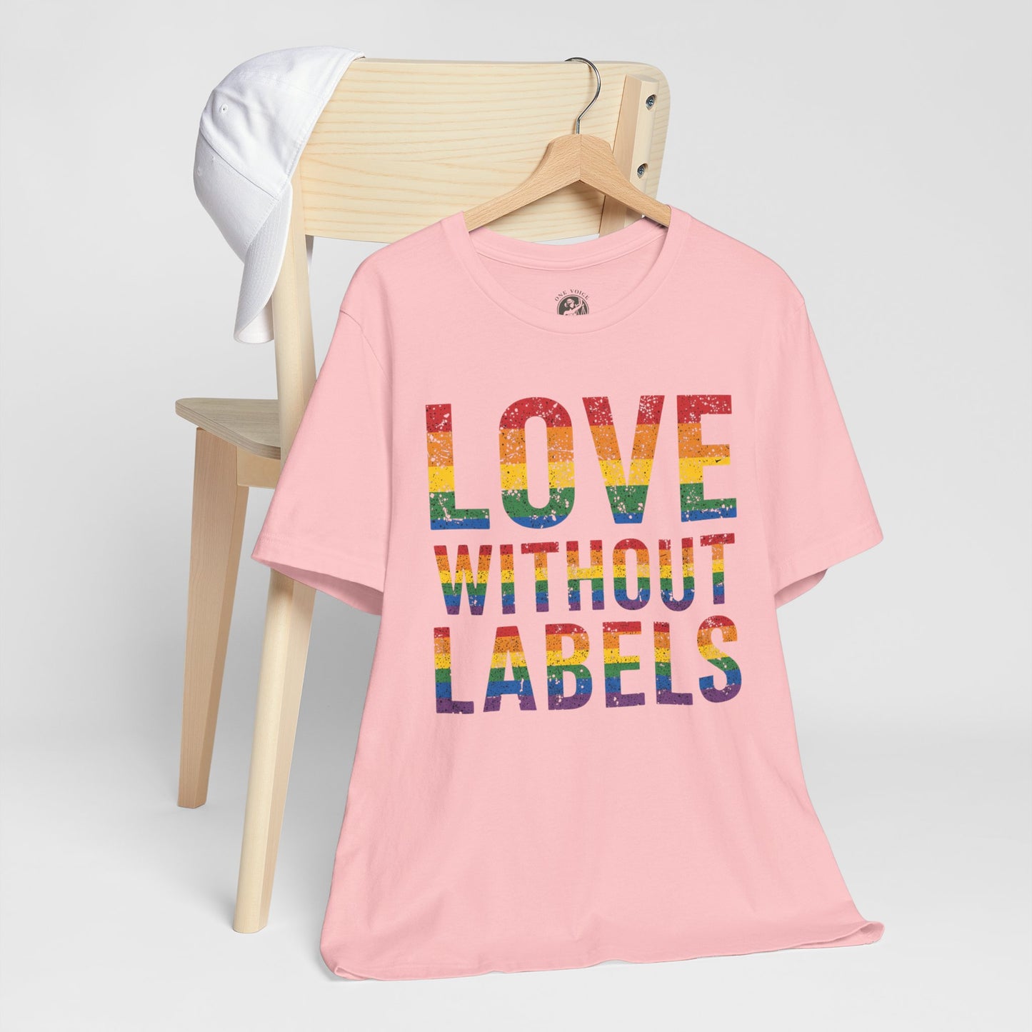Love Without Labels – Unisex Tee | Celebrate Pride | LGBTQ+ Support Shirt | Casual Wear | Gift for Friends | PrideWEAR Collection