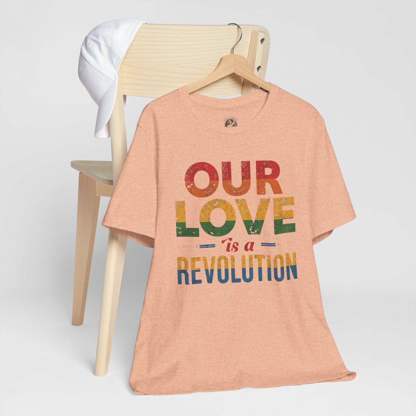 Our Love Is a Revolution Tee | Unisex Pride T-Shirt, LGBTQ+ Equality Apparel, Love Is Love Statement Shirt, Gift for Allies, Casual Wear