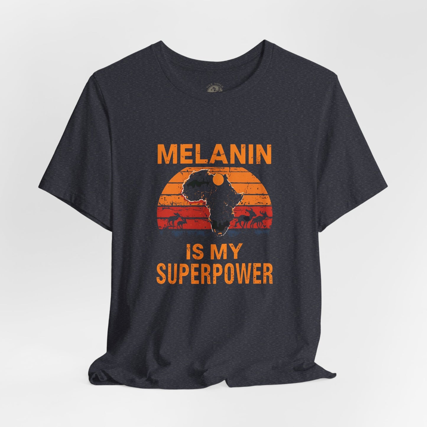 Melanin Superpower Tee | Unisex Jersey Short Sleeve T-Shirt, Activism Apparel, Black Pride Statement Shirt, Gift for Social Justice Advocates