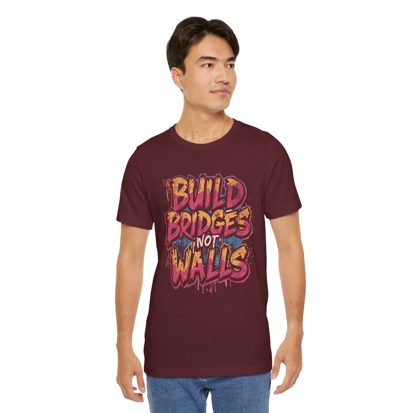 Build Bridges Not Walls T-Shirt | StatementWEAR Social Justice Tee, Unisex Activism Shirt, Equality Graphic Tee