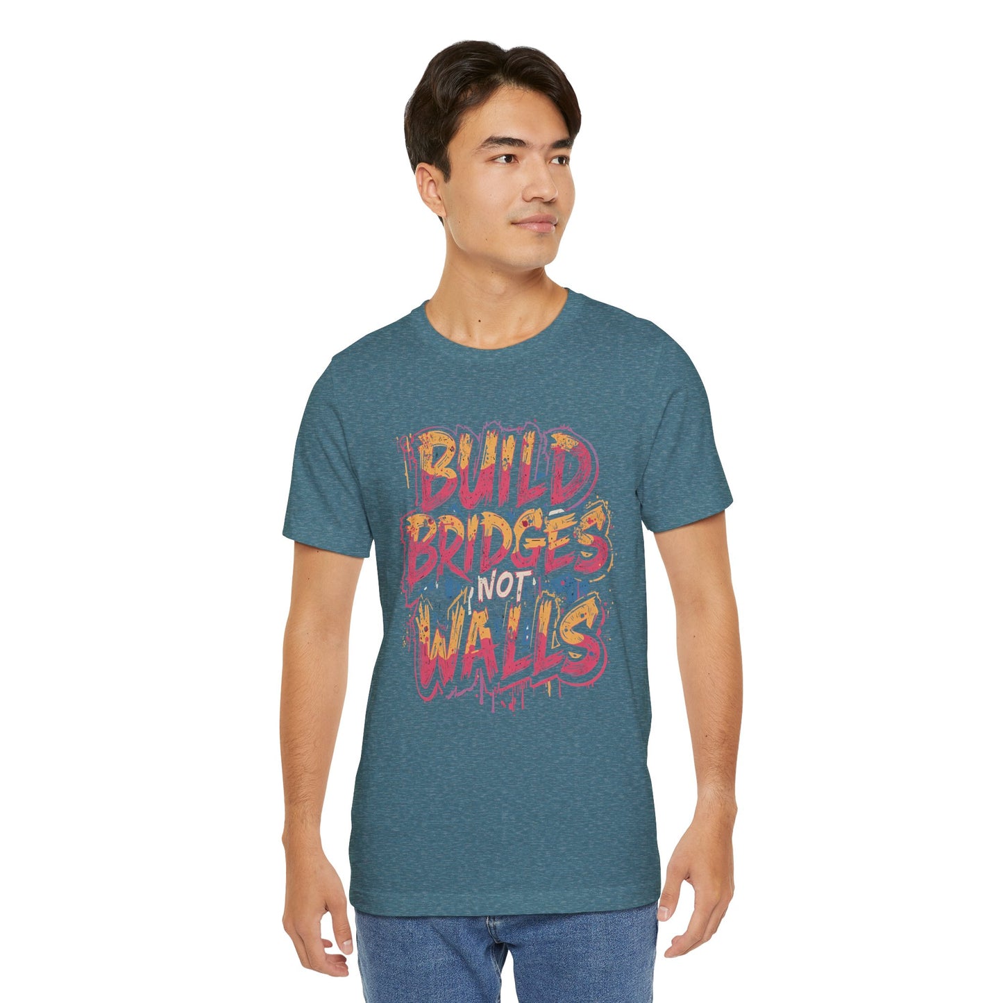 Build Bridges Not Walls T-Shirt | StatementWEAR Social Justice Tee, Unisex Activism Shirt, Equality Graphic Tee