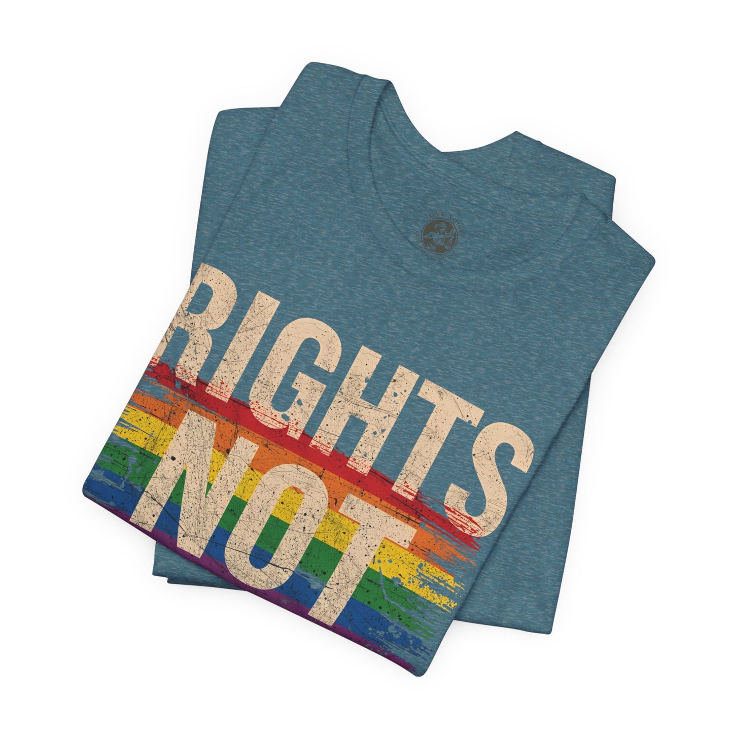 Rights Not Requests – Unisex T-Shirt | LGBTQ+ Activism Shirt | Equality Apparel | Rainbow Graphic Tee | Casual Pride Wear | PrideWEAR Collection