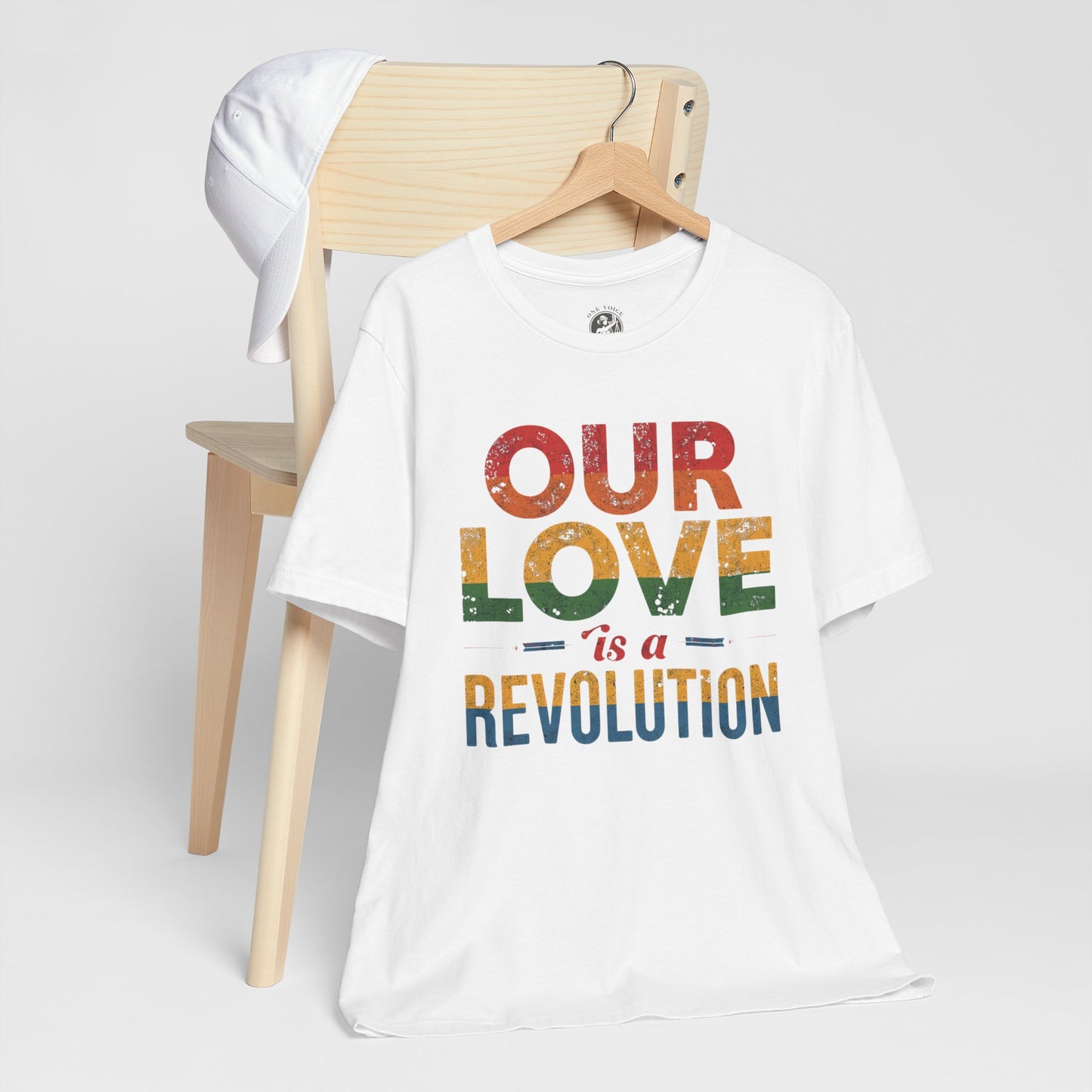 Our Love Is a Revolution Tee | Unisex Pride T-Shirt, LGBTQ+ Equality Apparel, Love Is Love Statement Shirt, Gift for Allies, Casual Wear