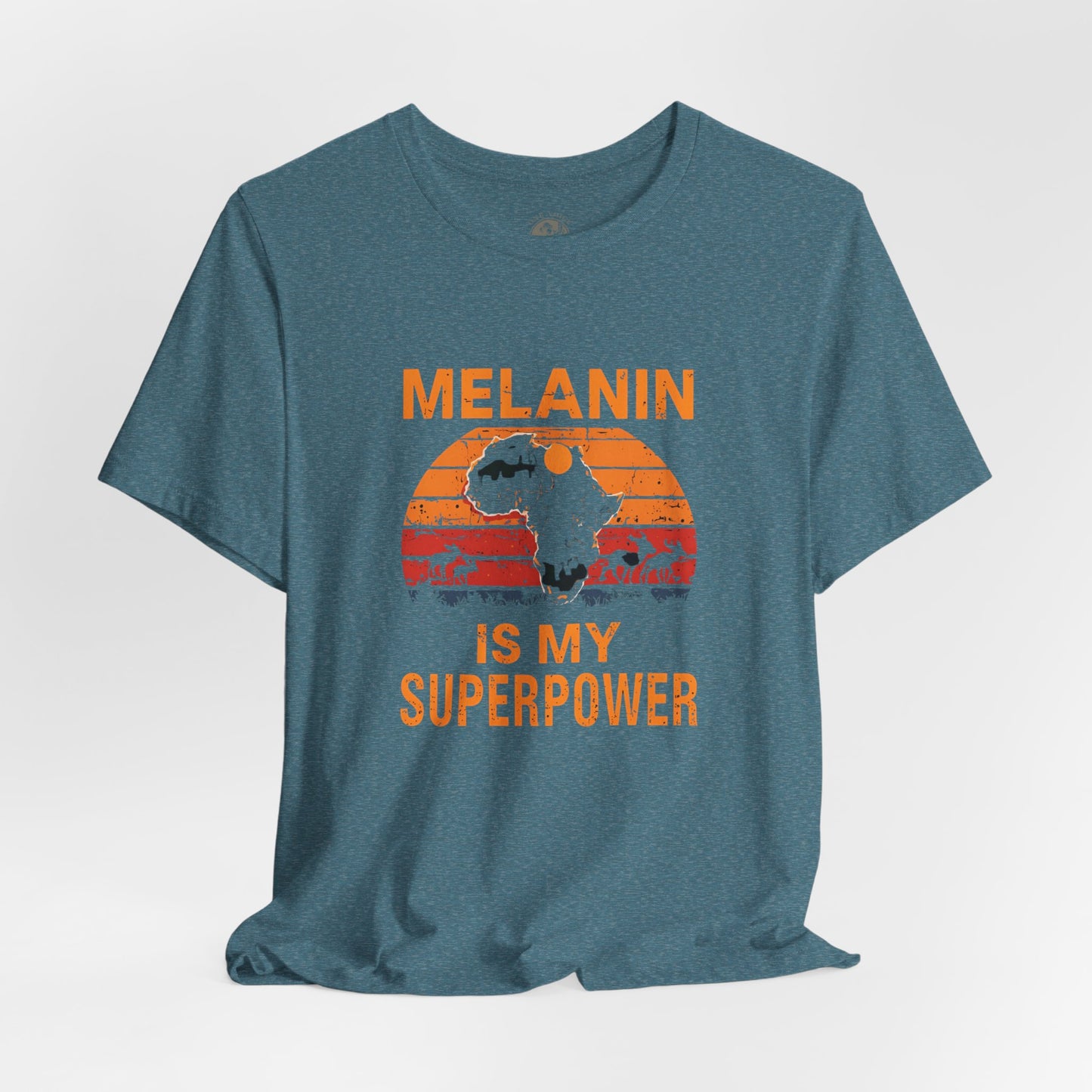 Melanin Superpower Tee | Unisex Jersey Short Sleeve T-Shirt, Activism Apparel, Black Pride Statement Shirt, Gift for Social Justice Advocates