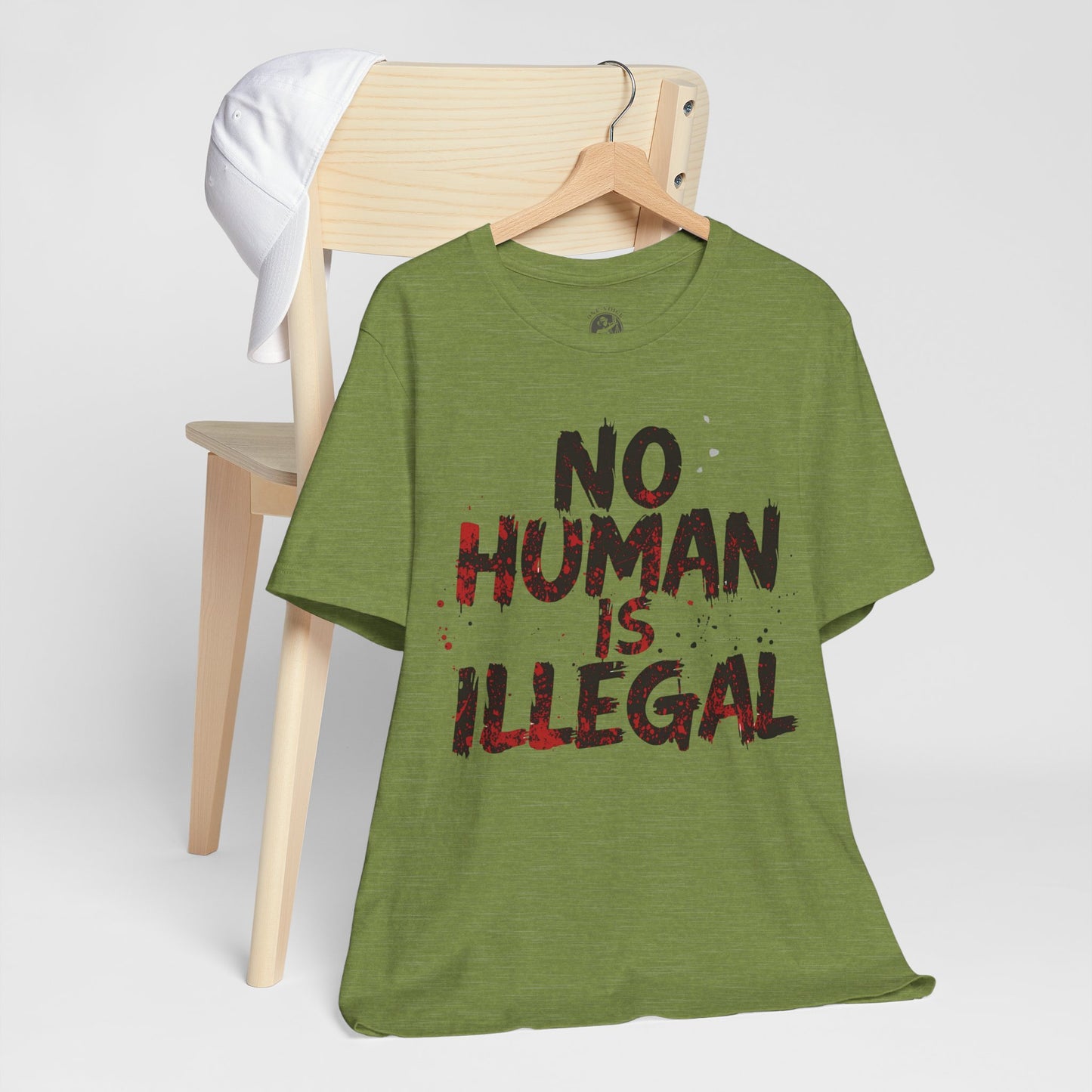 No Human Is Illegal Unisex Tee, Equality T-Shirt, Human Rights Shirt, Activism Apparel, Gift for Social Justice Advocate