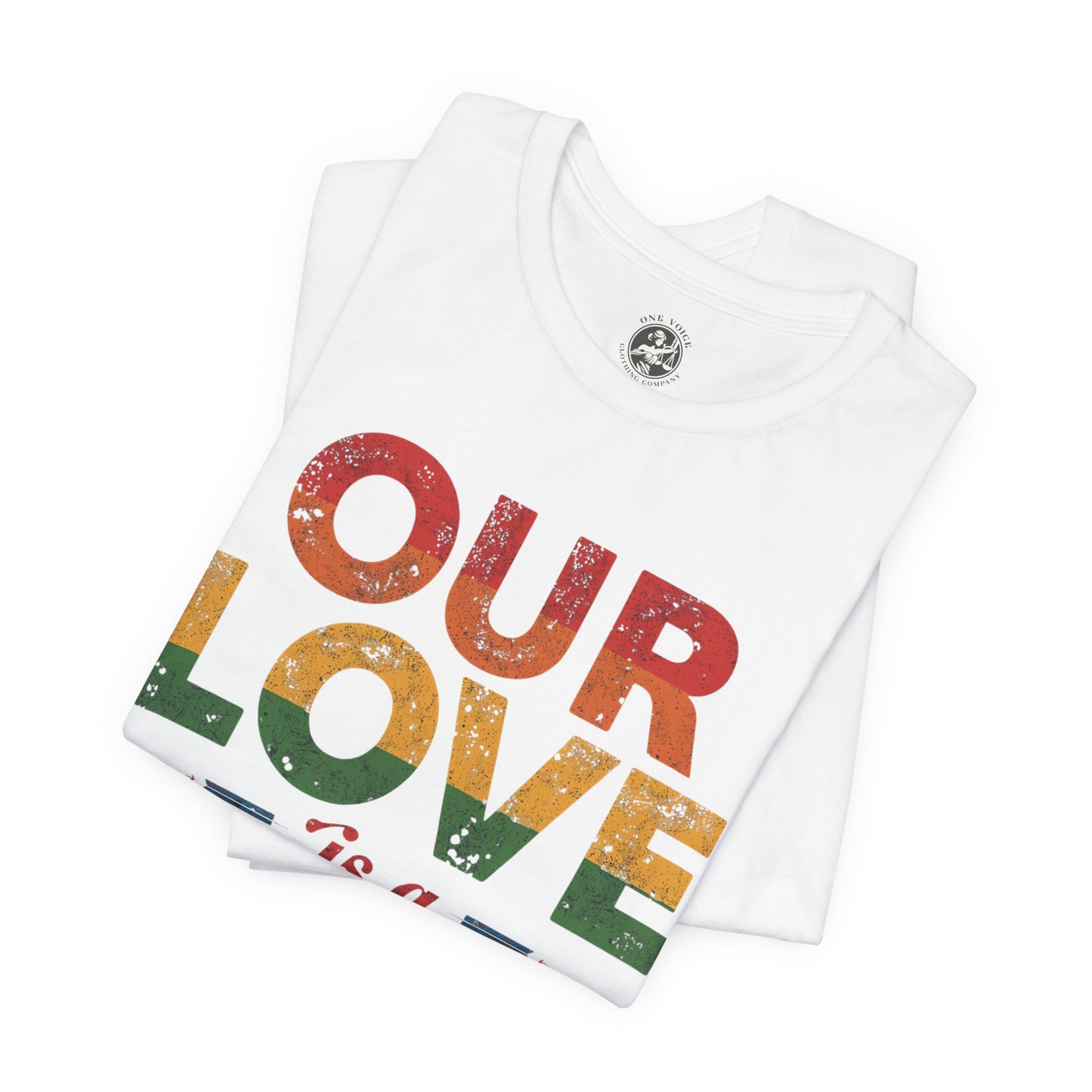 Our Love Is a Revolution Tee | Unisex Pride T-Shirt, LGBTQ+ Equality Apparel, Love Is Love Statement Shirt, Gift for Allies, Casual Wear