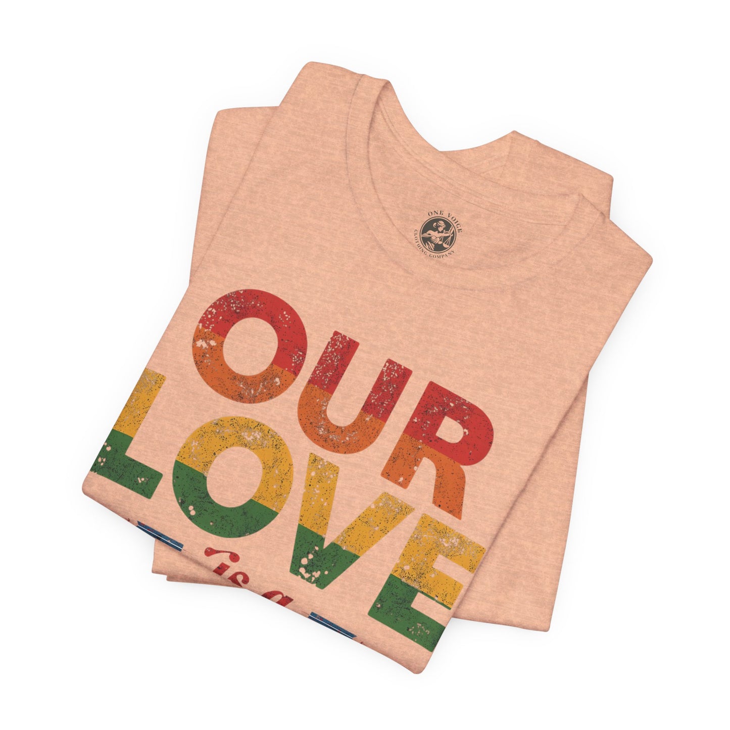 Our Love Is a Revolution Tee | Unisex Pride T-Shirt, LGBTQ+ Equality Apparel, Love Is Love Statement Shirt, Gift for Allies, Casual Wear