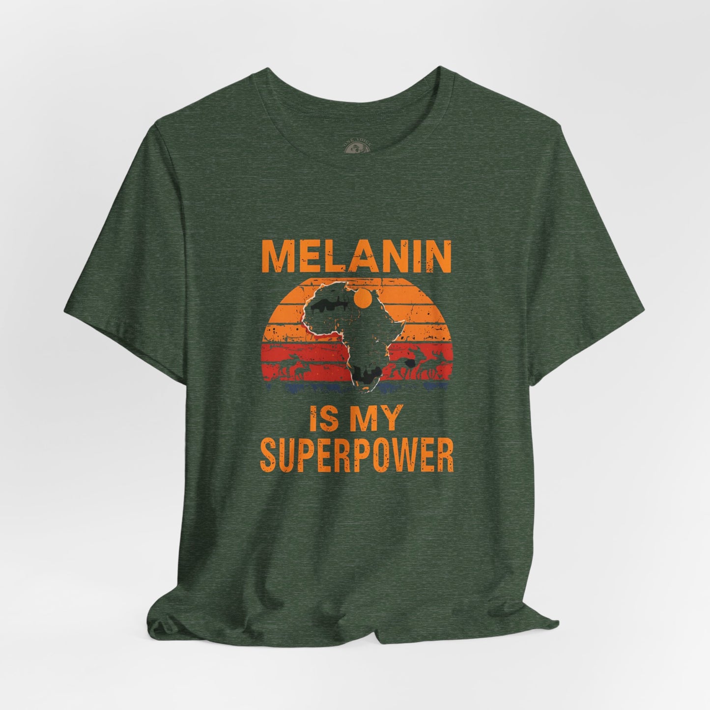 Melanin Superpower Tee | Unisex Jersey Short Sleeve T-Shirt, Activism Apparel, Black Pride Statement Shirt, Gift for Social Justice Advocates