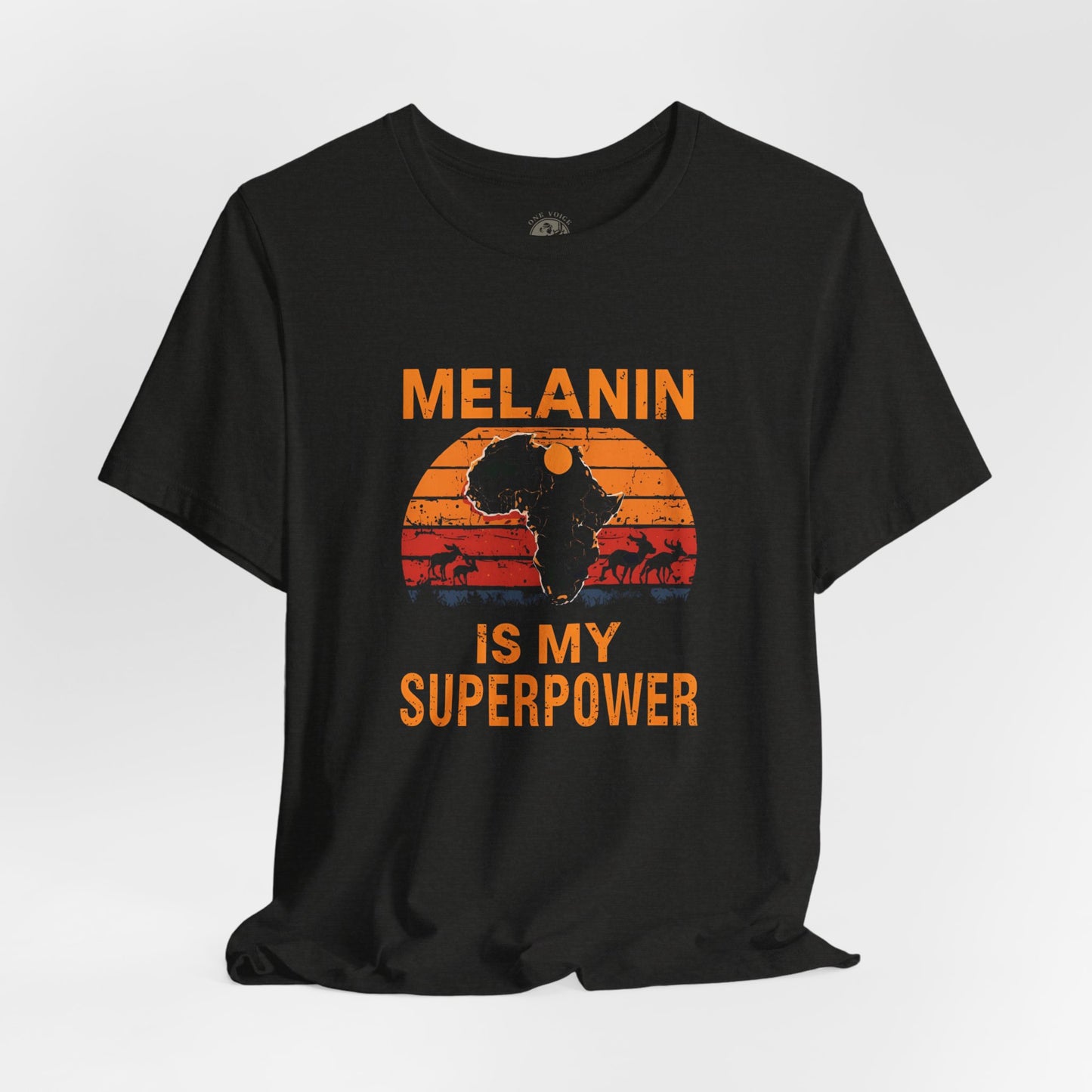 Melanin Superpower Tee | Unisex Jersey Short Sleeve T-Shirt, Activism Apparel, Black Pride Statement Shirt, Gift for Social Justice Advocates