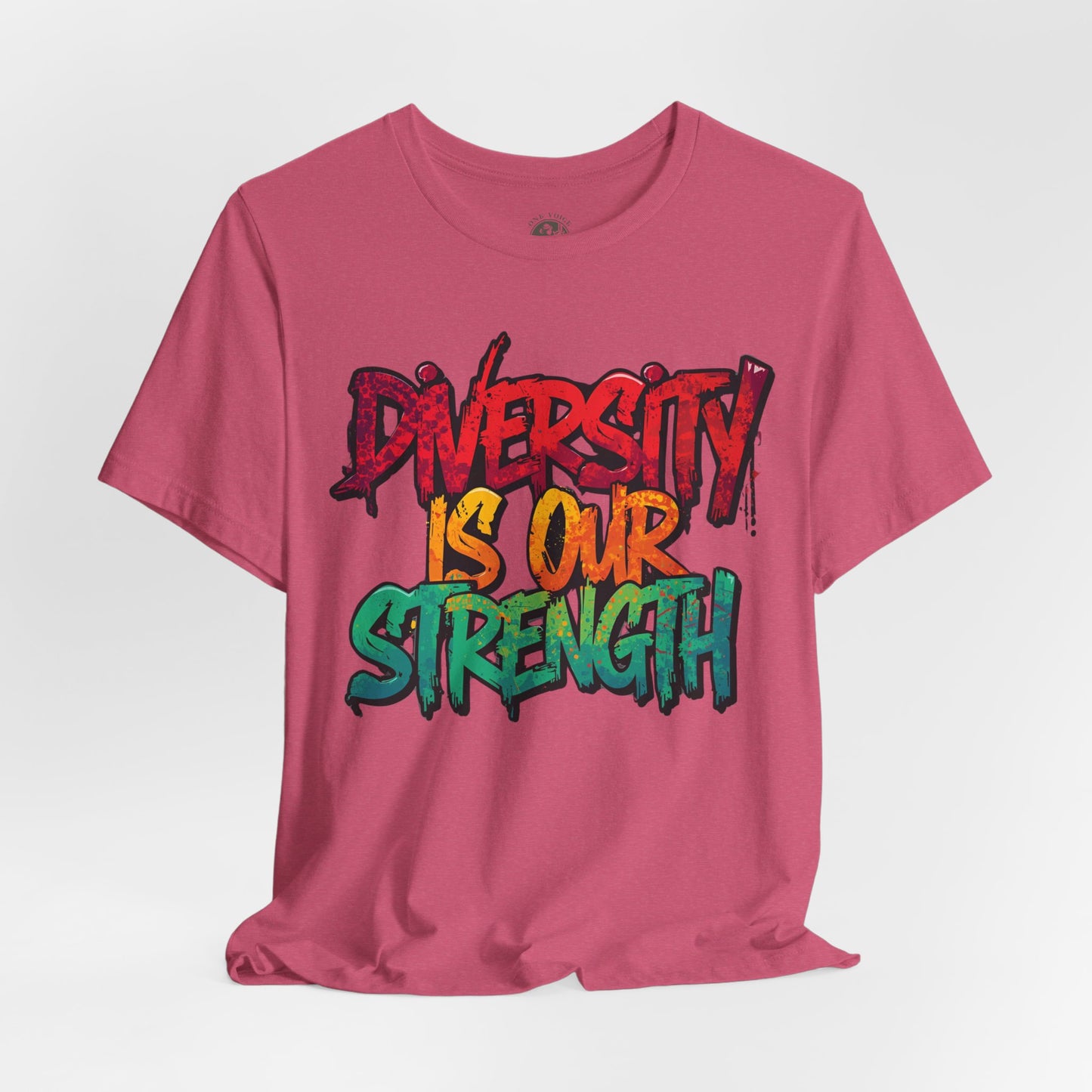 Diversity is Our Strength Tee – Unisex Jersey Short Sleeve T-Shirt | Inclusive Apparel | Social Justice Shirt | Gift for Activists | Colorful Equality Wear