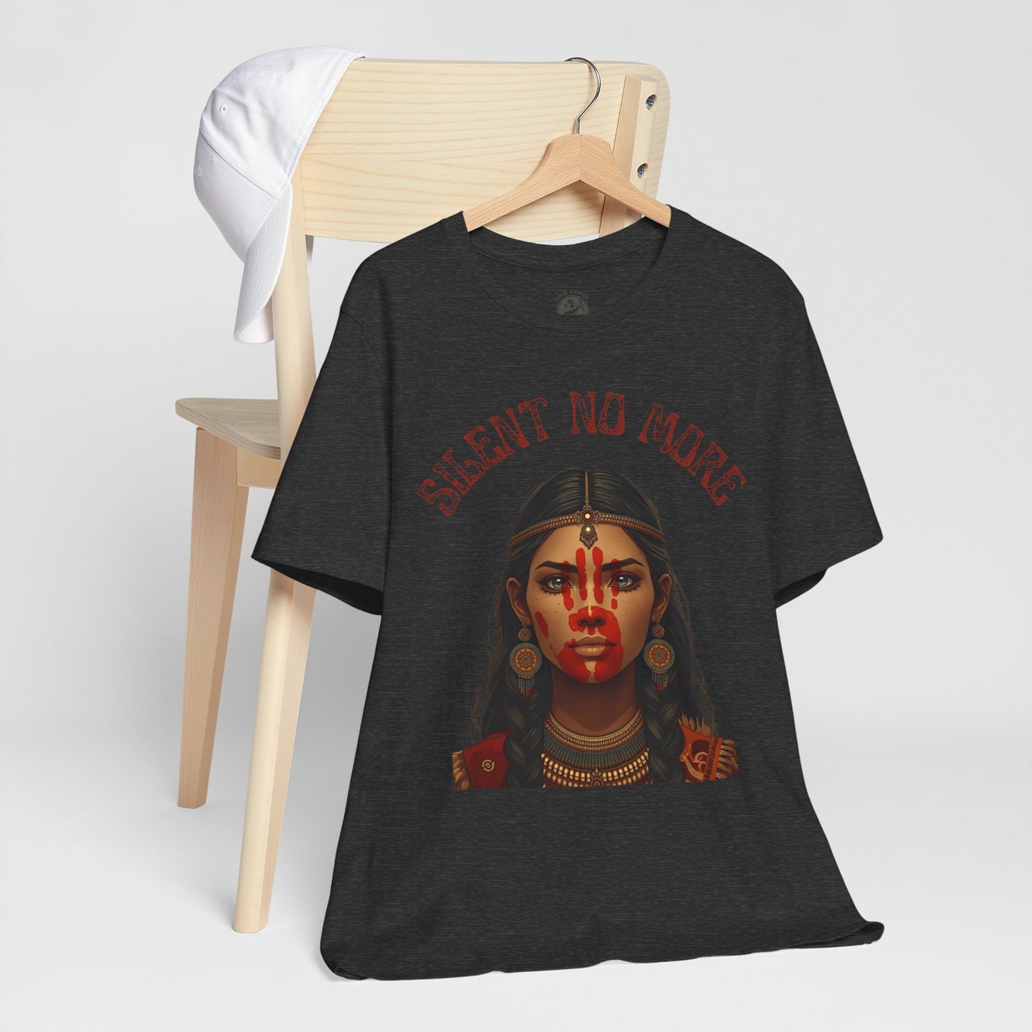 Silent No More Tee – Unisex MelaninWEAR Graphic Shirt Honoring Indigenous Women, Cultural Pride, and Empowered Voices