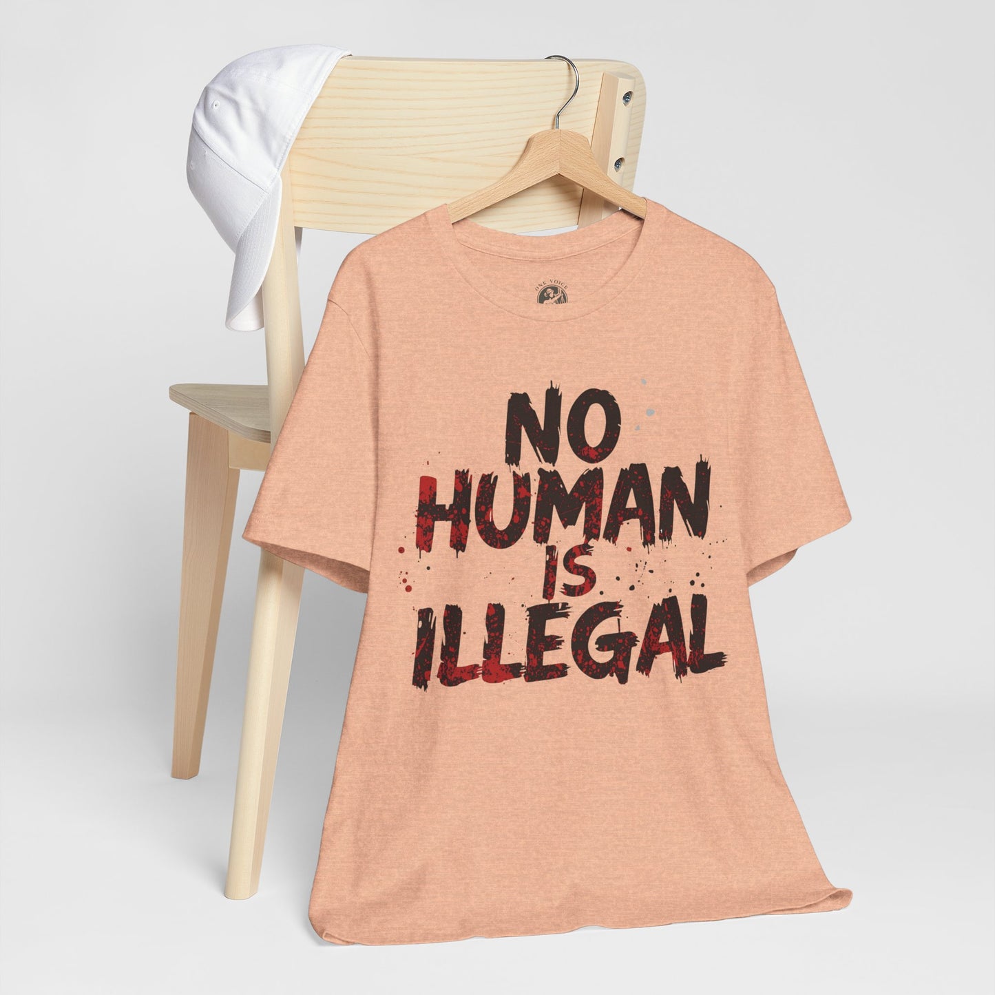 No Human Is Illegal Unisex Tee, Equality T-Shirt, Human Rights Shirt, Activism Apparel, Gift for Social Justice Advocate