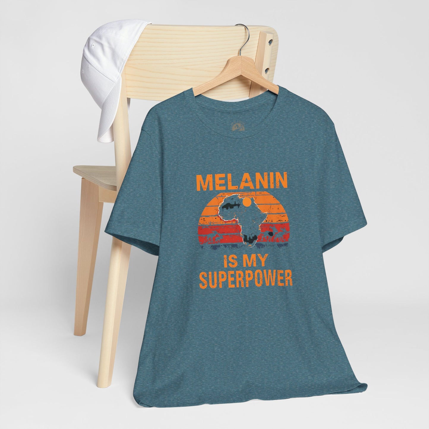 Melanin Superpower Tee | Unisex Jersey Short Sleeve T-Shirt, Activism Apparel, Black Pride Statement Shirt, Gift for Social Justice Advocates