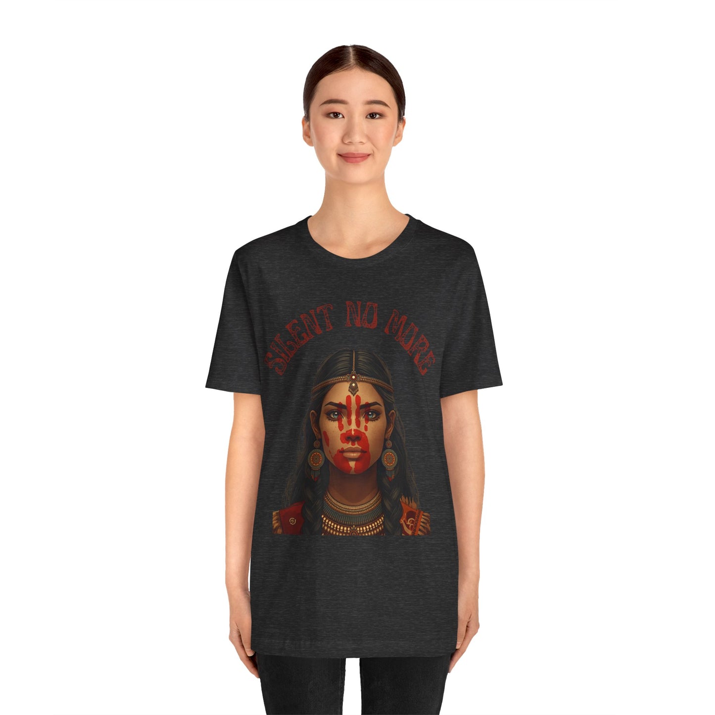 Silent No More Tee – Unisex MelaninWEAR Graphic Shirt Honoring Indigenous Women, Cultural Pride, and Empowered Voices