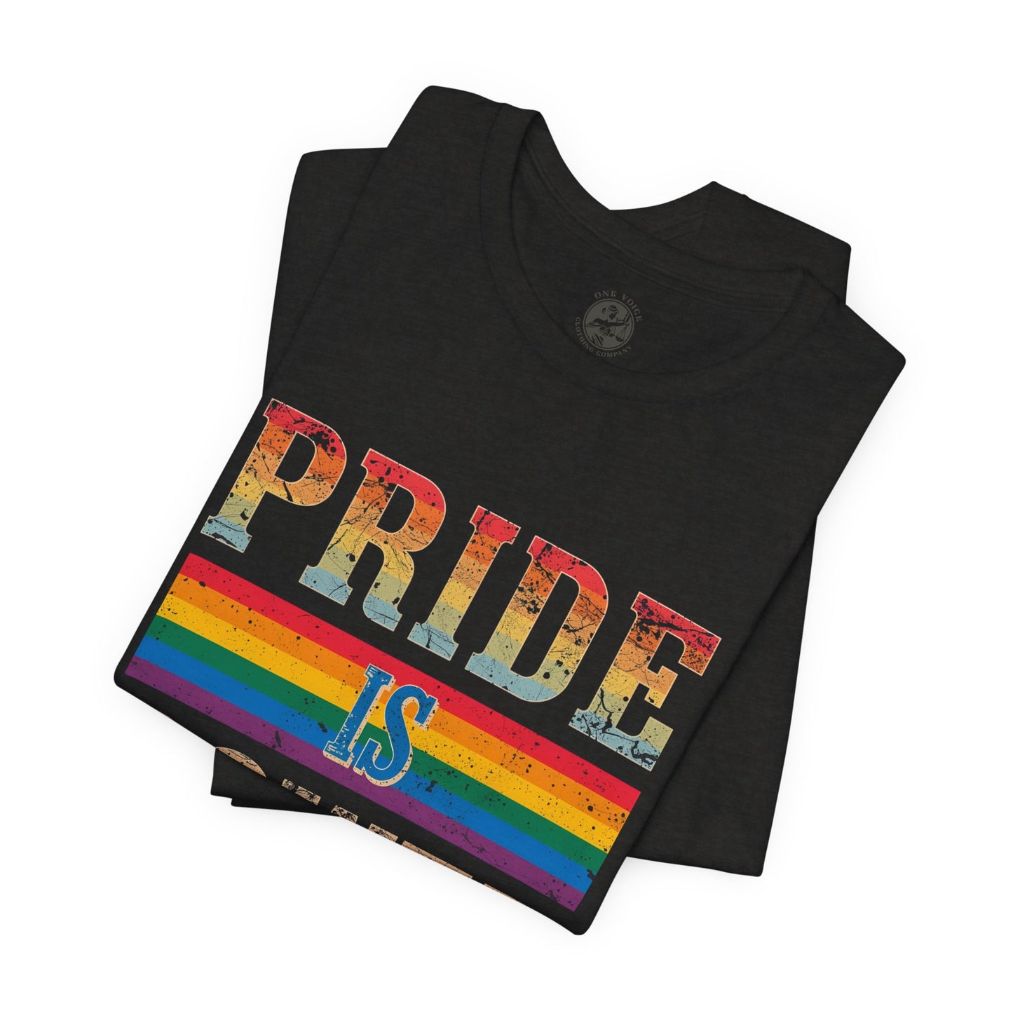 Pride is Power – Unisex Jersey Tee | Pride T-Shirt | LGBTQ+ Apparel | Equality Statement Shirt | Comfortable Casual Wear | Gift for Activists