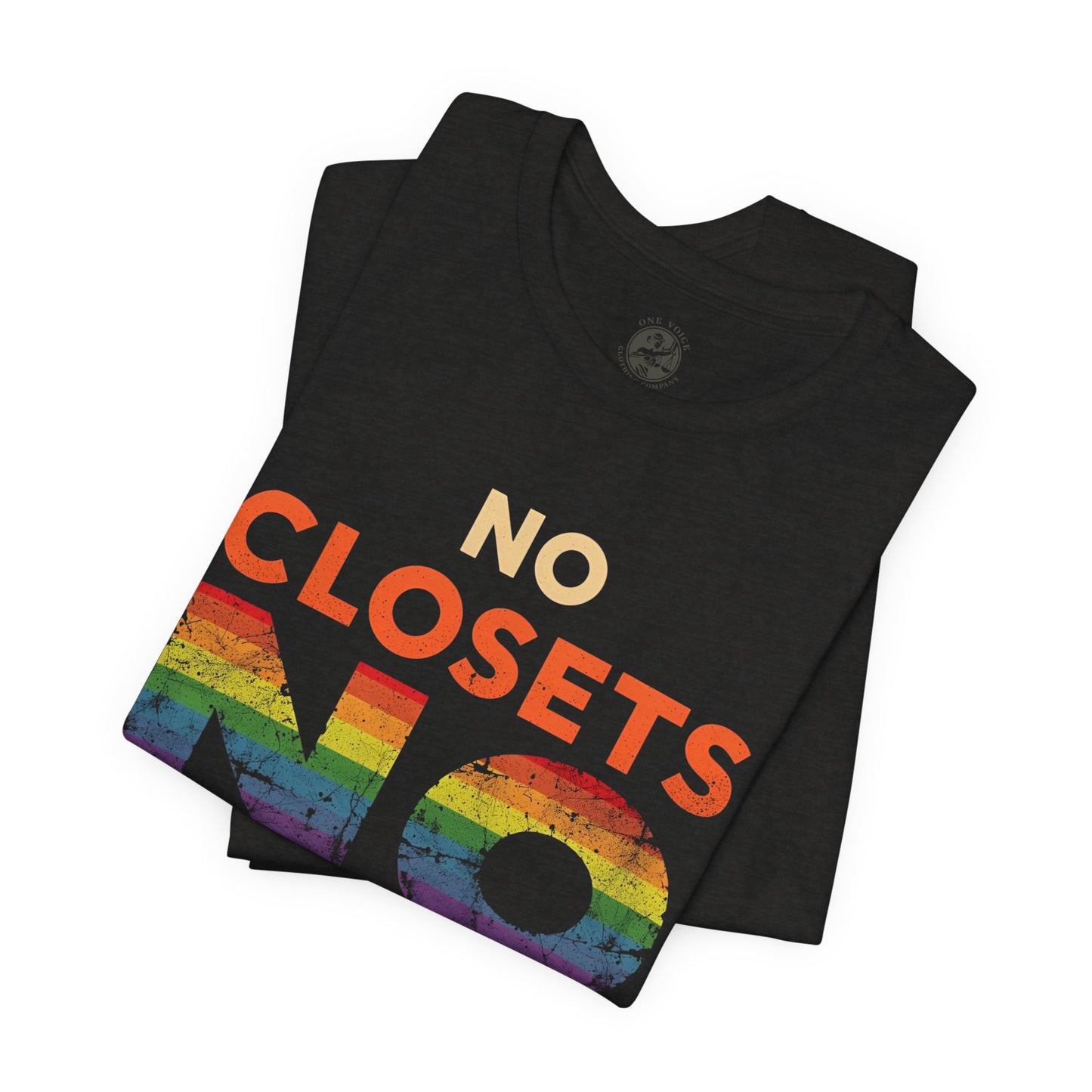 No Closets No Limits – Pride-Themed Unisex Tee | LGBTQ+ Shirt | Gay Pride Apparel | Equality T-Shirt | StatementWEAR | Comfortable Everyday Wear