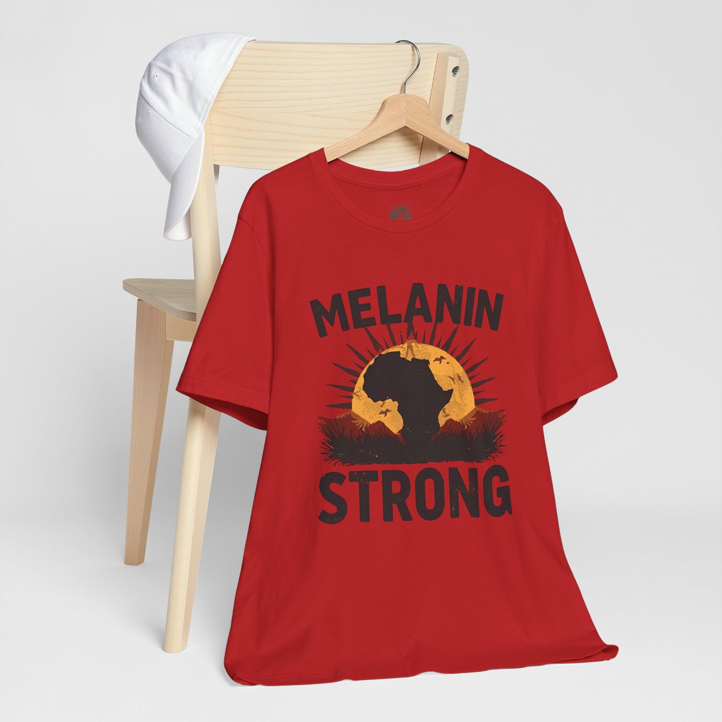 Melanin Strong – Unisex Jersey Short Sleeve Shirt | Empowerment Tee | Black History Month Apparel | Statement Shirt | Gift for Activists