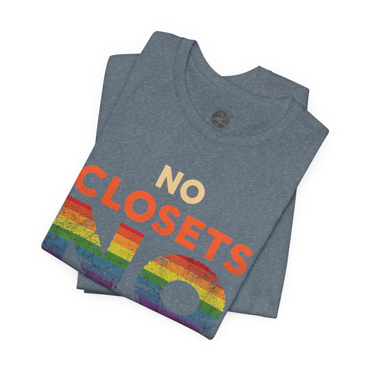 No Closets No Limits – Pride-Themed Unisex Tee | LGBTQ+ Shirt | Gay Pride Apparel | Equality T-Shirt | StatementWEAR | Comfortable Everyday Wear