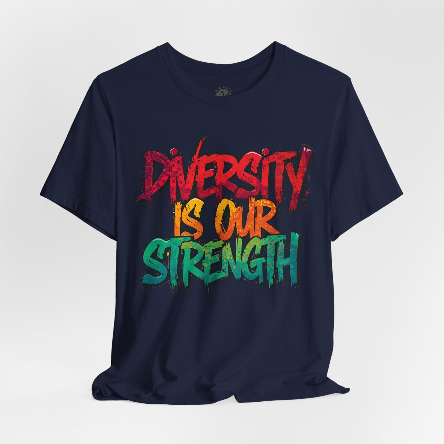 Diversity is Our Strength Tee – Unisex Jersey Short Sleeve T-Shirt | Inclusive Apparel | Social Justice Shirt | Gift for Activists | Colorful Equality Wear