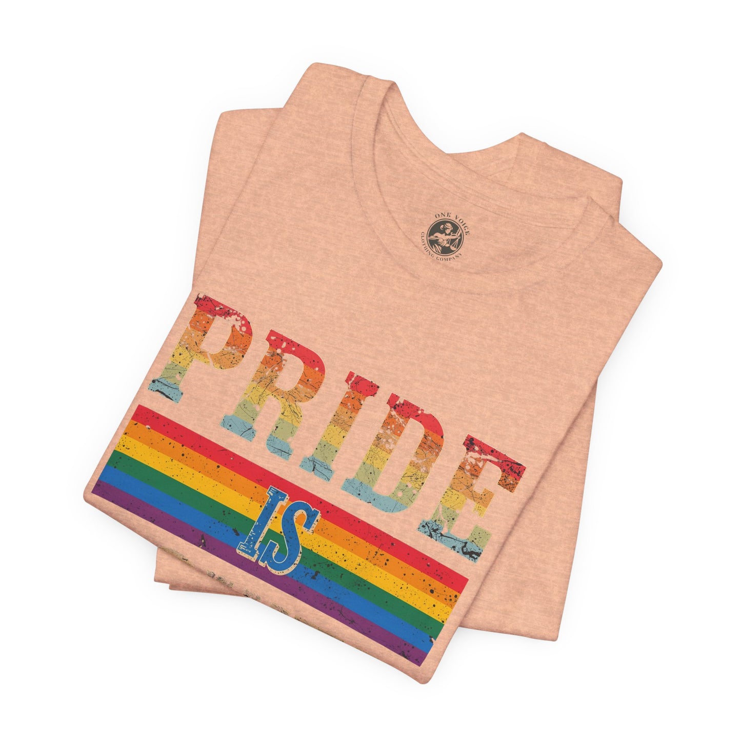 Pride is Power – Unisex Jersey Tee | Pride T-Shirt | LGBTQ+ Apparel | Equality Statement Shirt | Comfortable Casual Wear | Gift for Activists