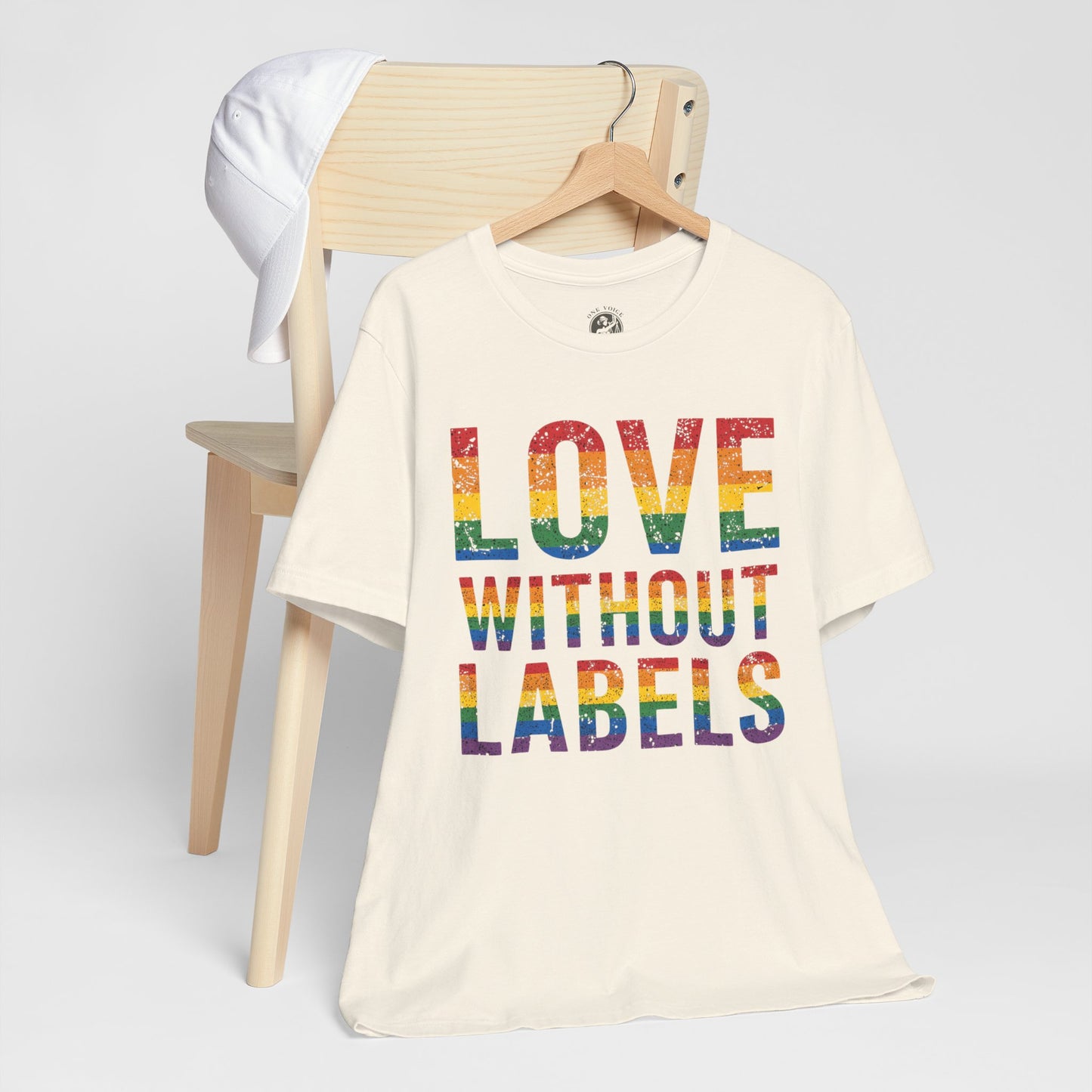 Love Without Labels – Unisex Tee | Celebrate Pride | LGBTQ+ Support Shirt | Casual Wear | Gift for Friends | PrideWEAR Collection