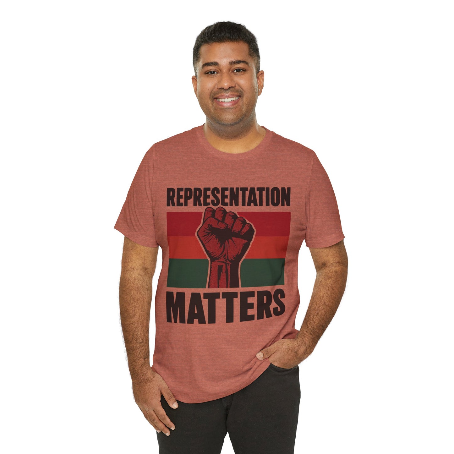 Representation Matters – Unisex Tee | Statement Shirt for Advocacy & Awareness | Black History Month Apparel | Gift for Activists | Casual Wear