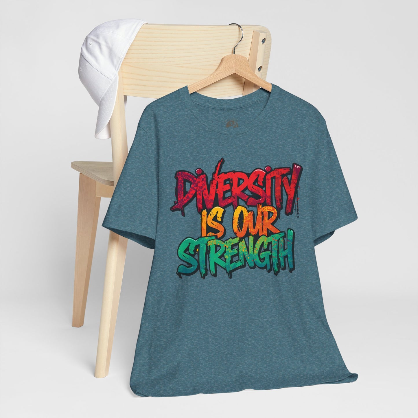 Diversity is Our Strength Tee – Unisex Jersey Short Sleeve T-Shirt | Inclusive Apparel | Social Justice Shirt | Gift for Activists | Colorful Equality Wear