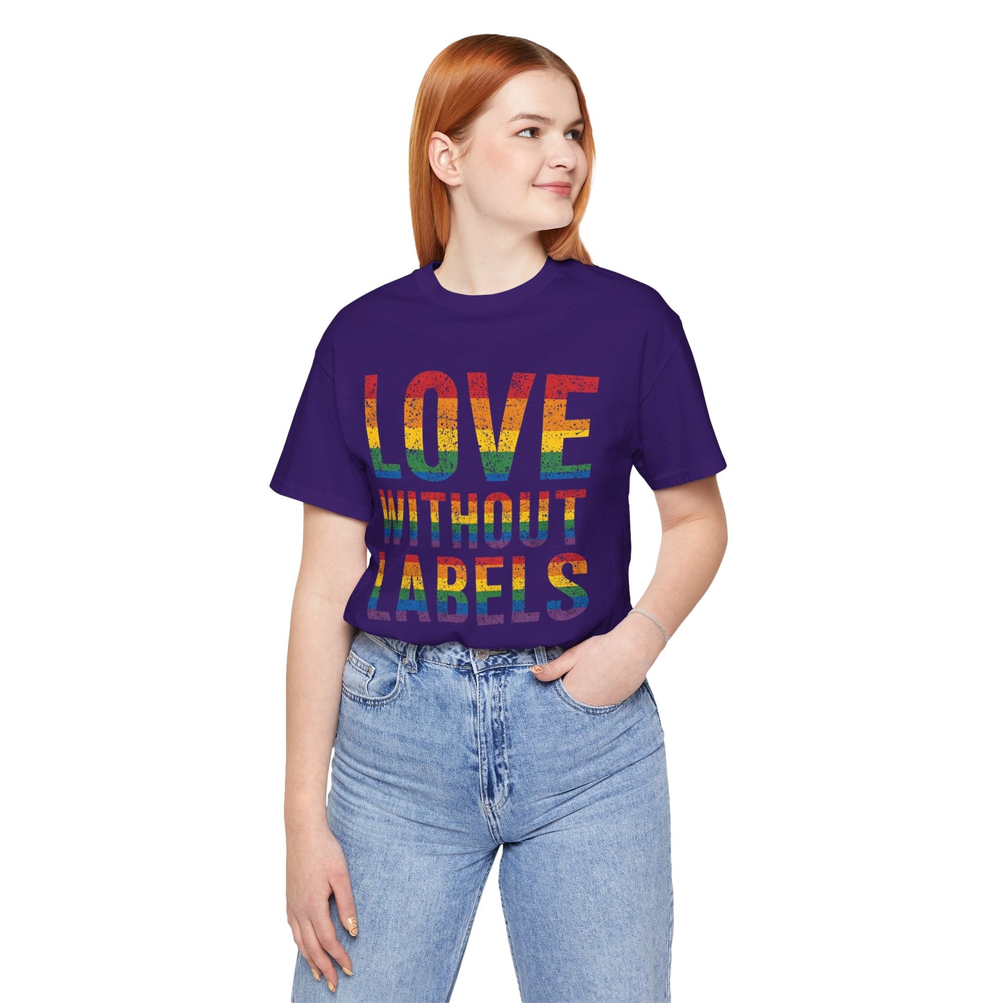 Love Without Labels – Unisex Tee | Celebrate Pride | LGBTQ+ Support Shirt | Casual Wear | Gift for Friends | PrideWEAR Collection