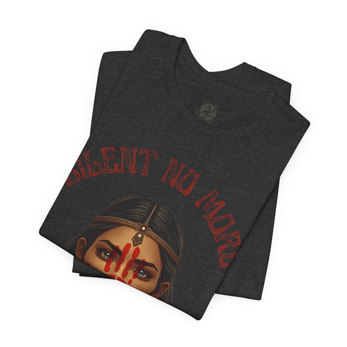 Silent No More Tee – Unisex MelaninWEAR Graphic Shirt Honoring Indigenous Women, Cultural Pride, and Empowered Voices