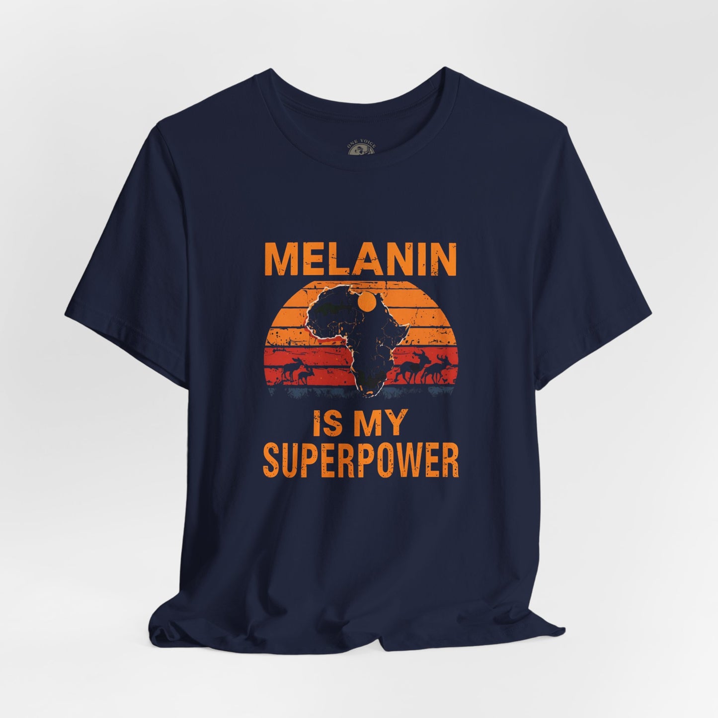 Melanin Superpower Tee | Unisex Jersey Short Sleeve T-Shirt, Activism Apparel, Black Pride Statement Shirt, Gift for Social Justice Advocates