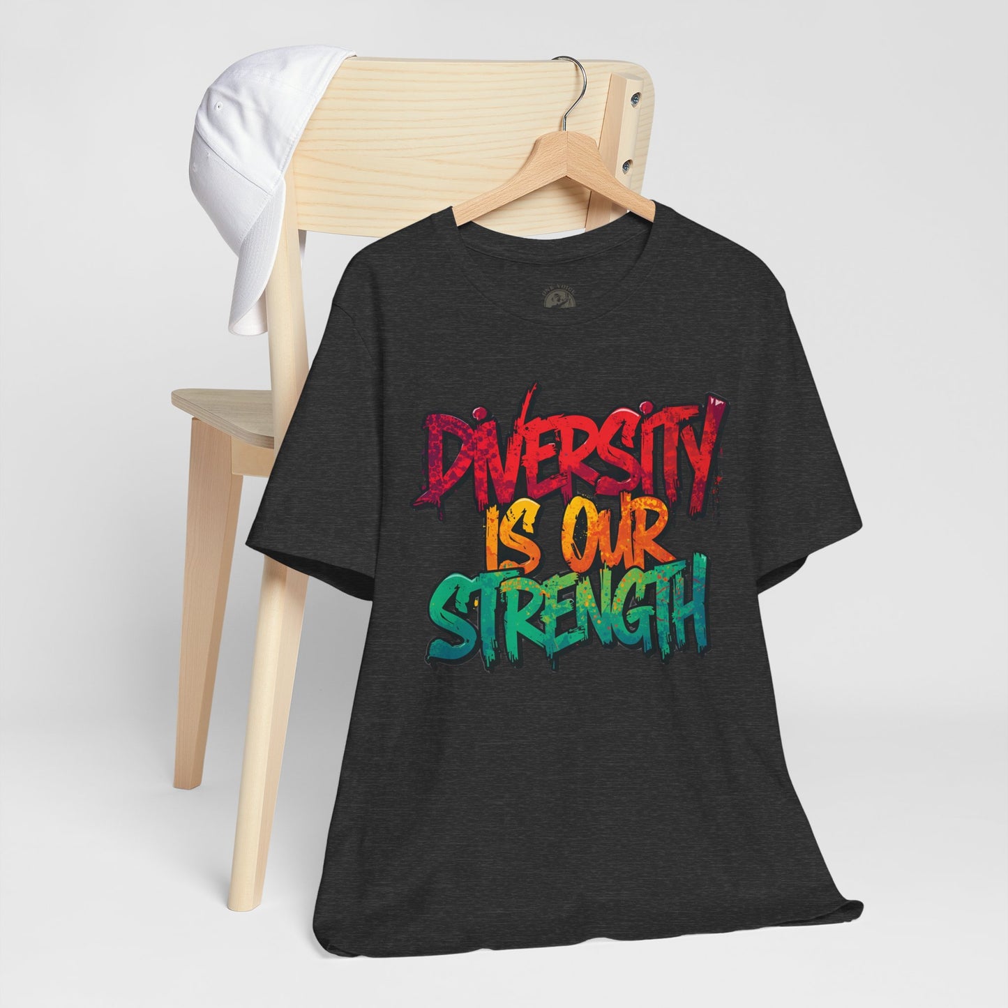 Diversity is Our Strength Tee – Unisex Jersey Short Sleeve T-Shirt | Inclusive Apparel | Social Justice Shirt | Gift for Activists | Colorful Equality Wear
