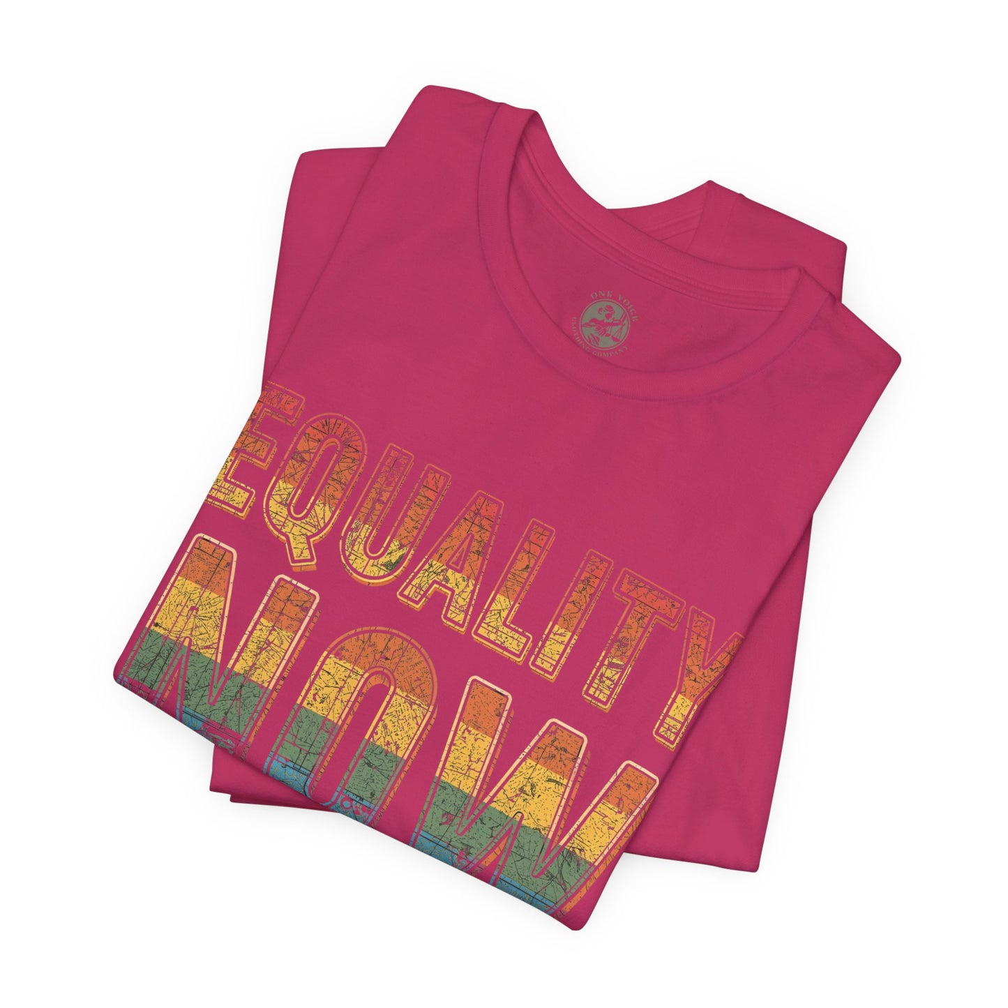 Equality Now – Unisex Jersey Tee | Trans Pride T-Shirt | LGBTQ+ Apparel | Equality Statement Shirt | Comfortable Casual Wear | Gift for Activists
