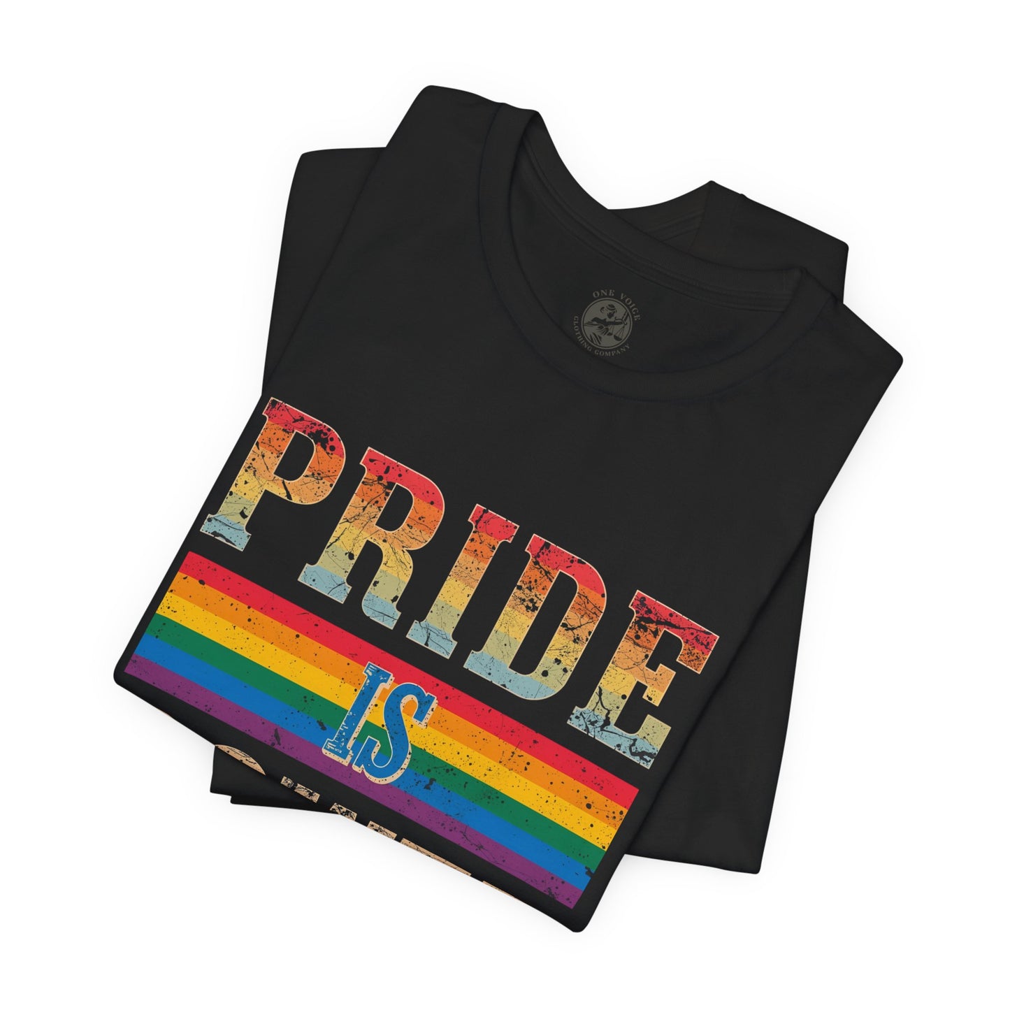 Pride is Power – Unisex Jersey Tee | Pride T-Shirt | LGBTQ+ Apparel | Equality Statement Shirt | Comfortable Casual Wear | Gift for Activists