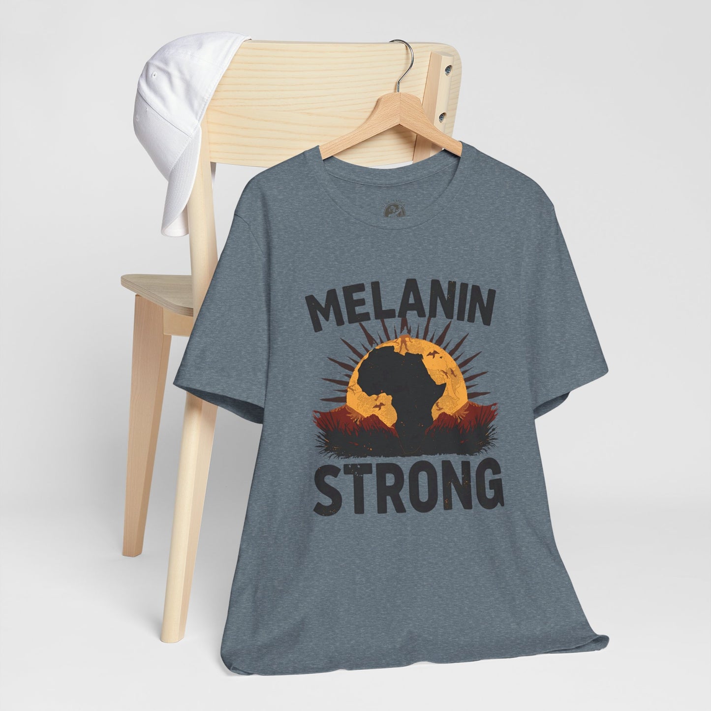 Melanin Strong – Unisex Jersey Short Sleeve Shirt | Empowerment Tee | Black History Month Apparel | Statement Shirt | Gift for Activists