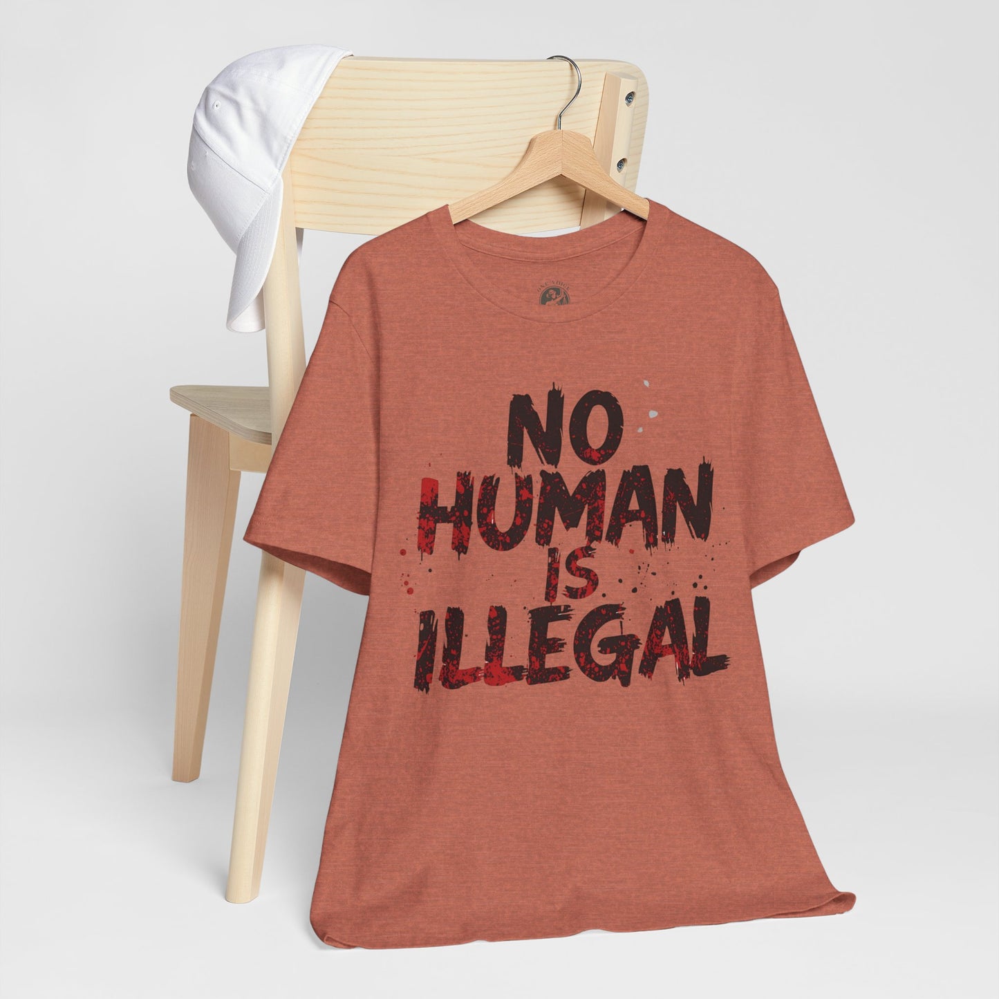 No Human Is Illegal Unisex Tee, Equality T-Shirt, Human Rights Shirt, Activism Apparel, Gift for Social Justice Advocate