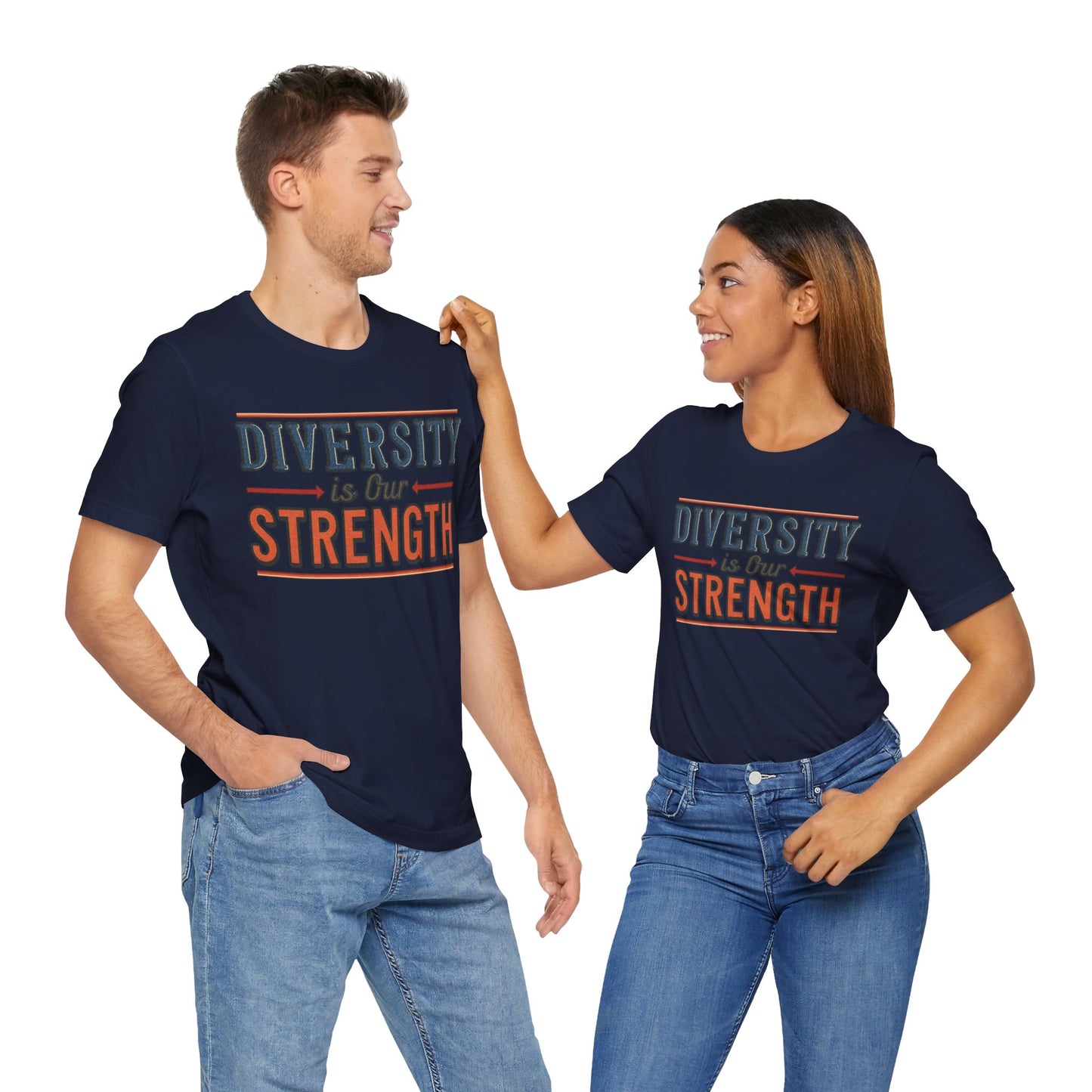 Diversity is Our Strength – Unisex T-Shirt | Equality Message Short Sleeve Tee | Pride Event Shirt | Casual Wear | Gifts for Friends & Allies