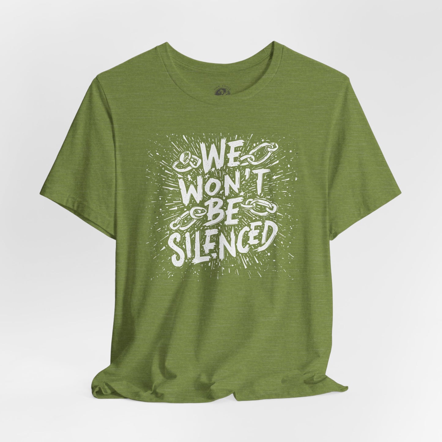 We Won’t Be Silenced Tee – Unisex StatementWEAR Graphic Shirt for Activists, Protest Apparel, Social Justice Gift, Political Statement T-Shirt