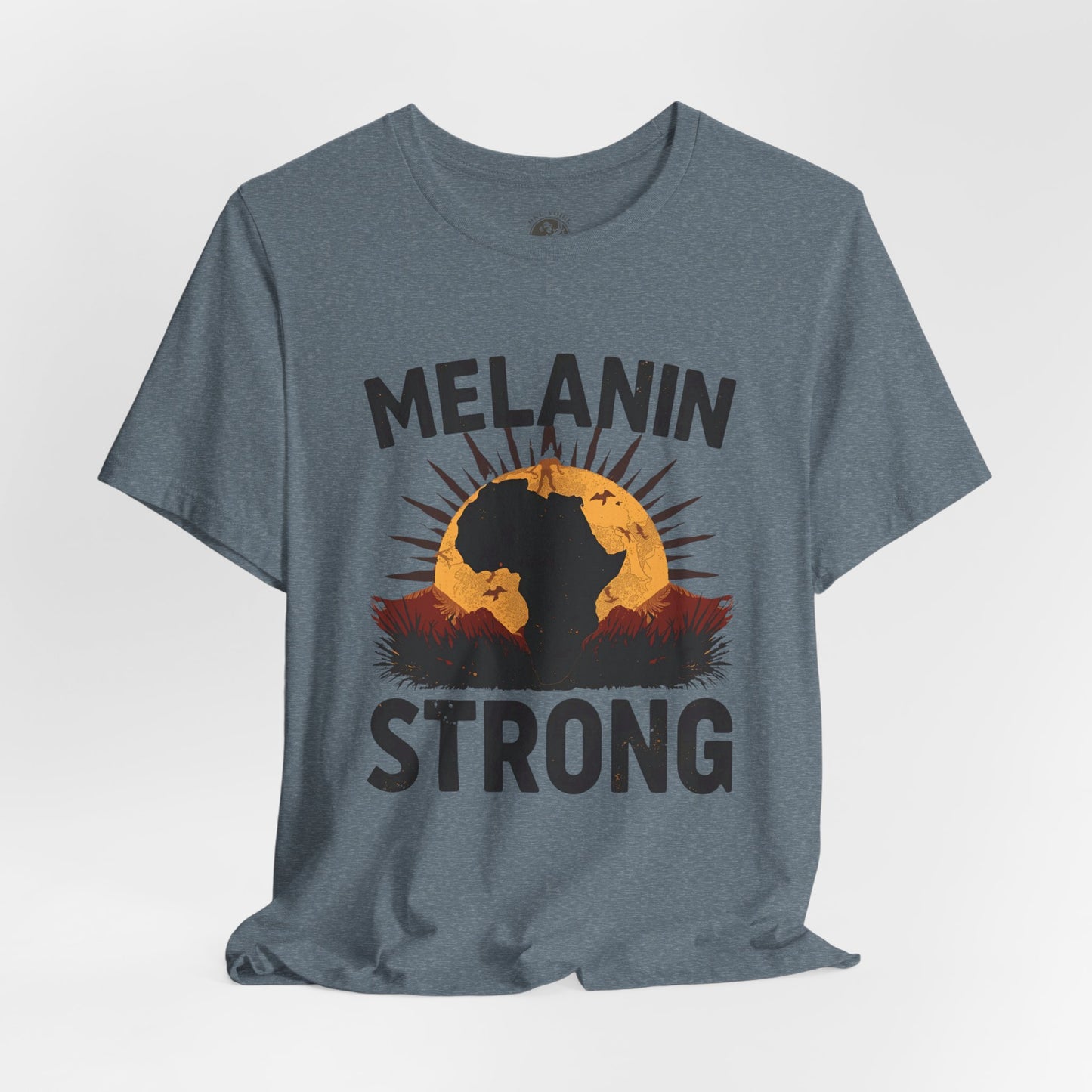 Melanin Strong – Unisex Jersey Short Sleeve Shirt | Empowerment Tee | Black History Month Apparel | Statement Shirt | Gift for Activists