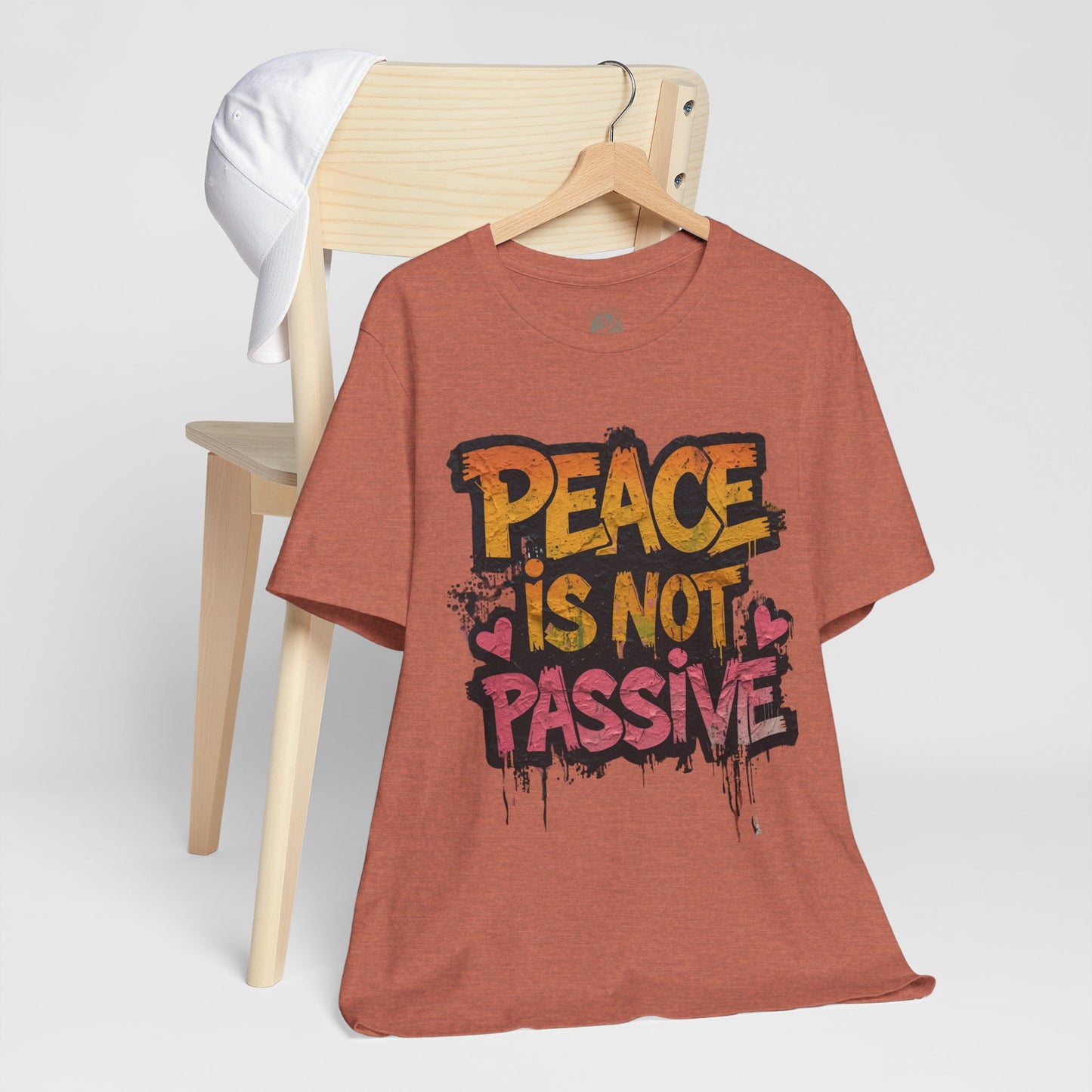 Peace is Not Passive Unisex T-Shirt - Statement Tee, Gift for Activists, Casual Wear, Everyday Style, Eco-Friendly Fashion