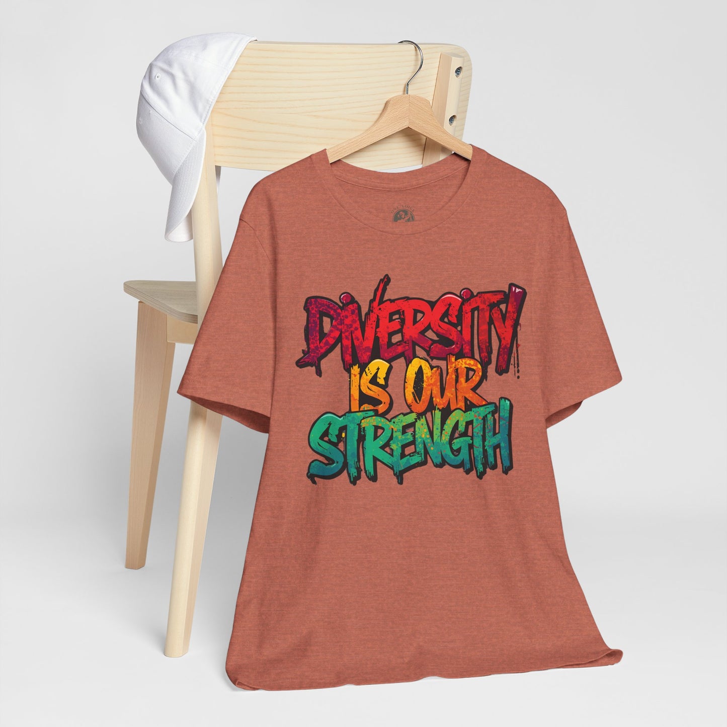 Diversity is Our Strength Tee – Unisex Jersey Short Sleeve T-Shirt | Inclusive Apparel | Social Justice Shirt | Gift for Activists | Colorful Equality Wear