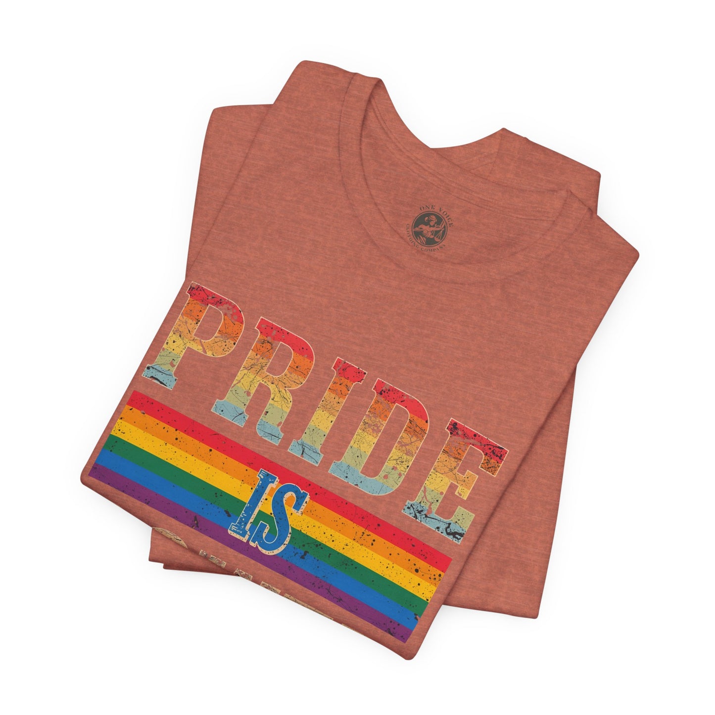 Pride is Power – Unisex Jersey Tee | Pride T-Shirt | LGBTQ+ Apparel | Equality Statement Shirt | Comfortable Casual Wear | Gift for Activists