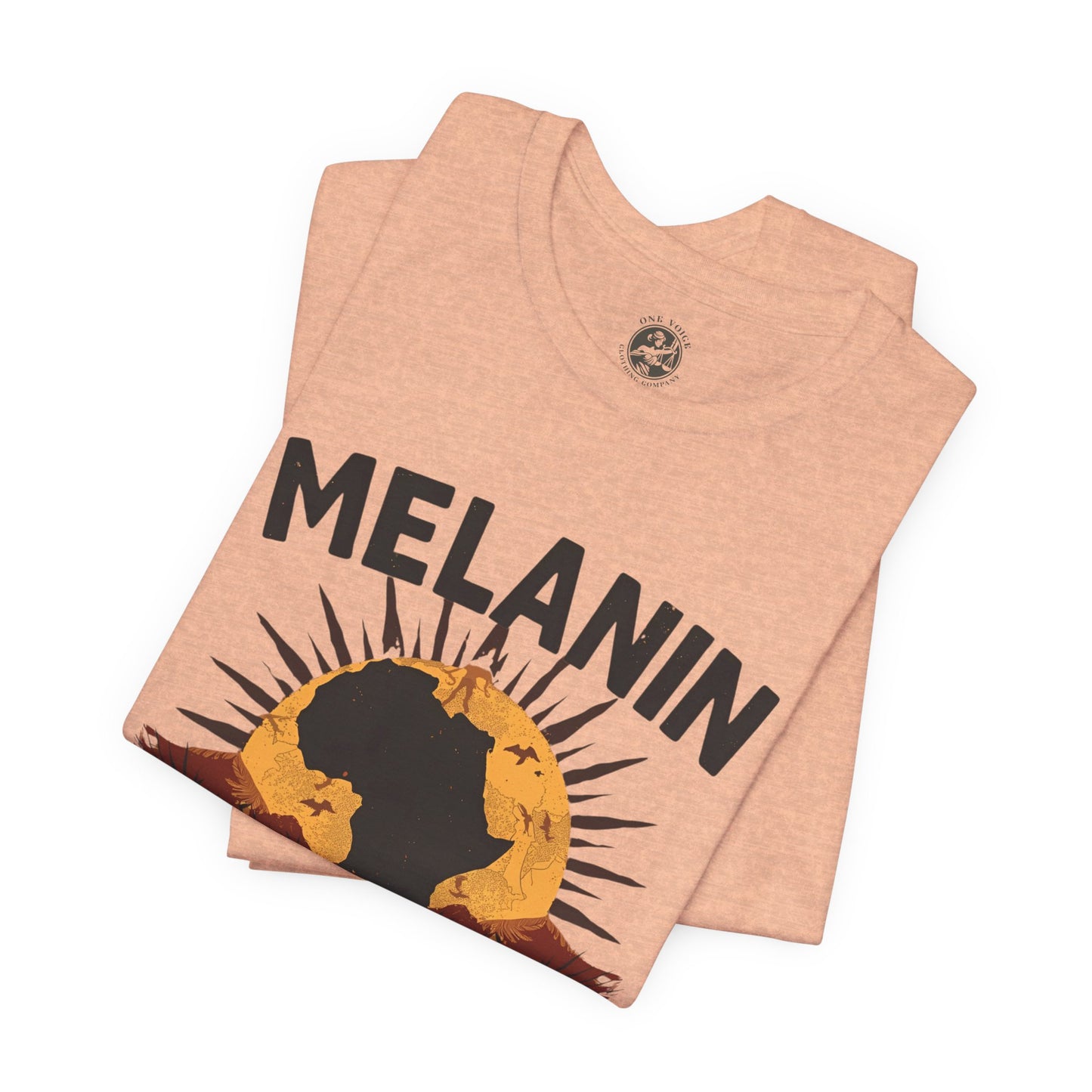 Melanin Strong – Unisex Jersey Short Sleeve Shirt | Empowerment Tee | Black History Month Apparel | Statement Shirt | Gift for Activists