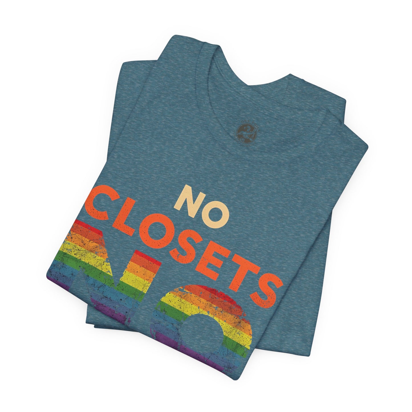No Closets No Limits – Pride-Themed Unisex Tee | LGBTQ+ Shirt | Gay Pride Apparel | Equality T-Shirt | StatementWEAR | Comfortable Everyday Wear