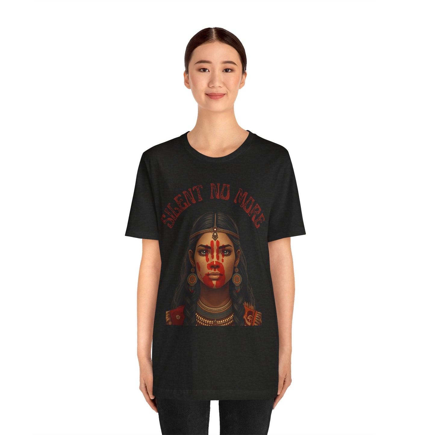 Silent No More Tee – Unisex MelaninWEAR Graphic Shirt Honoring Indigenous Women, Cultural Pride, and Empowered Voices