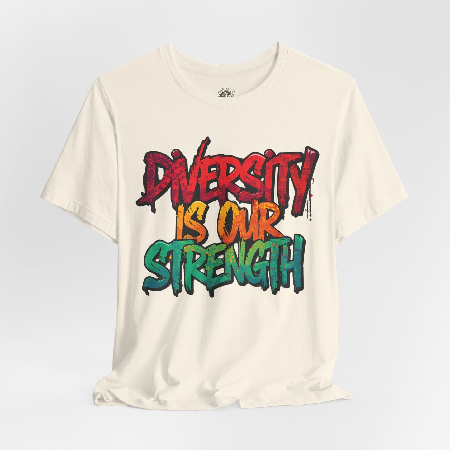 Diversity is Our Strength Tee – Unisex Jersey Short Sleeve T-Shirt | Inclusive Apparel | Social Justice Shirt | Gift for Activists | Colorful Equality Wear
