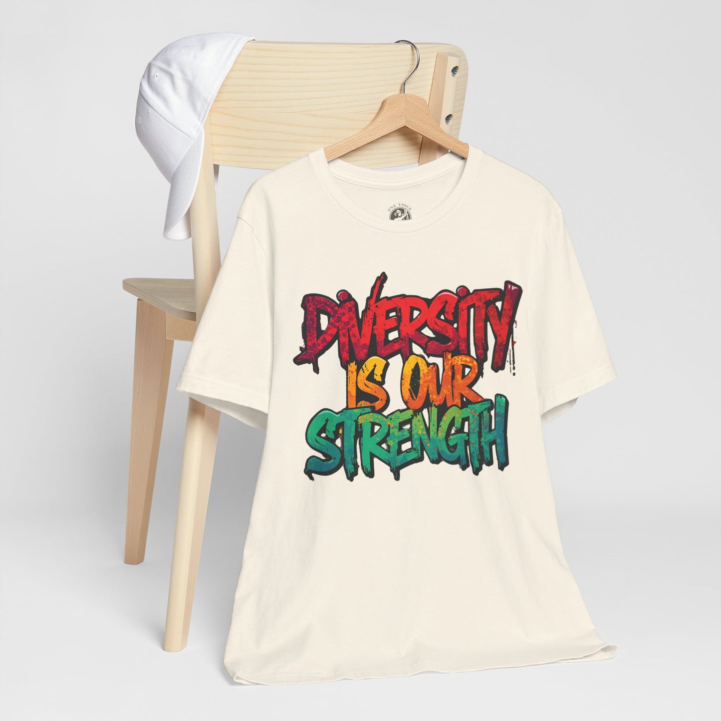 Diversity is Our Strength Tee – Unisex Jersey Short Sleeve T-Shirt | Inclusive Apparel | Social Justice Shirt | Gift for Activists | Colorful Equality Wear